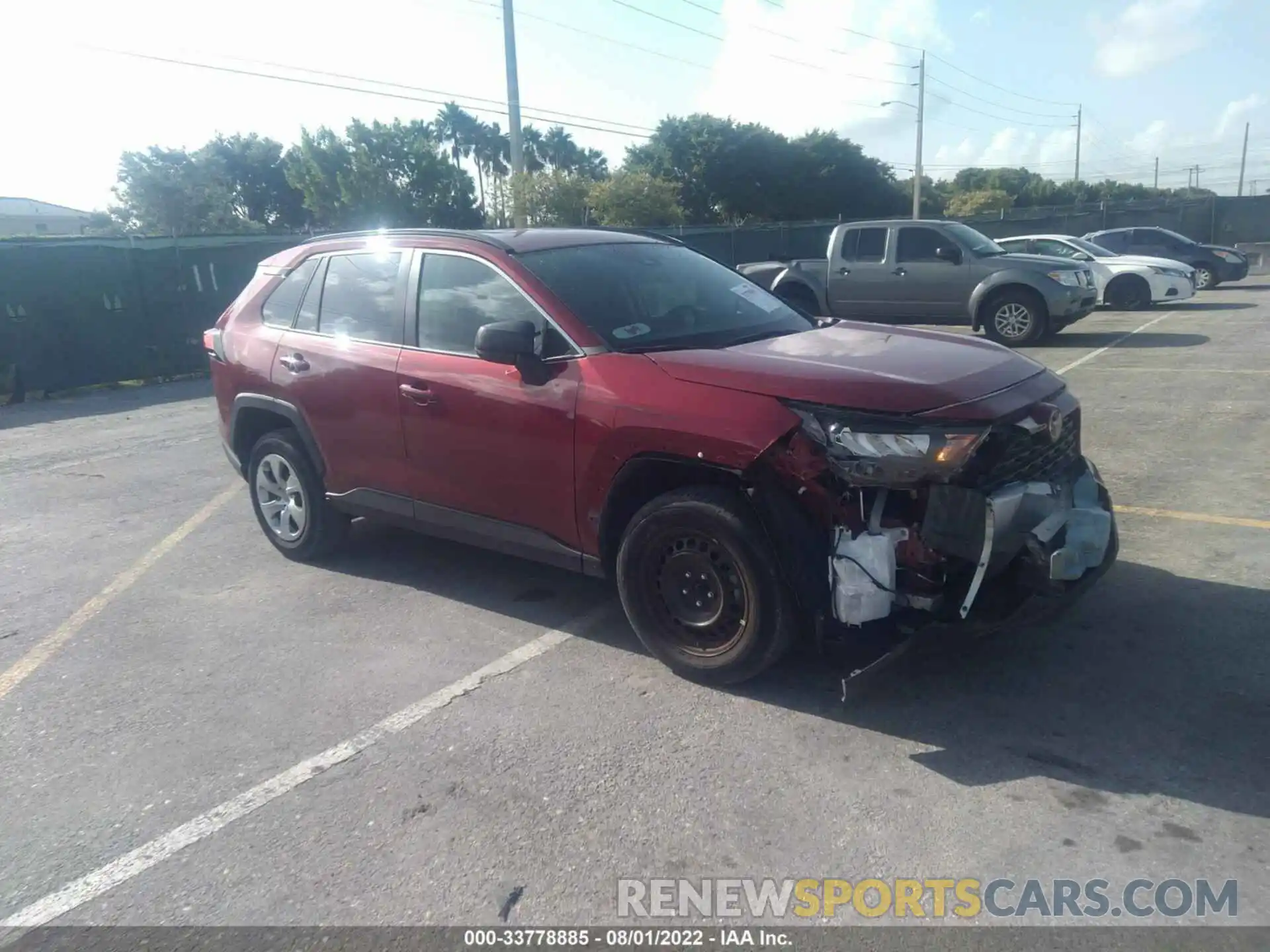 1 Photograph of a damaged car 2T3H1RFV8MW129242 TOYOTA RAV4 2021