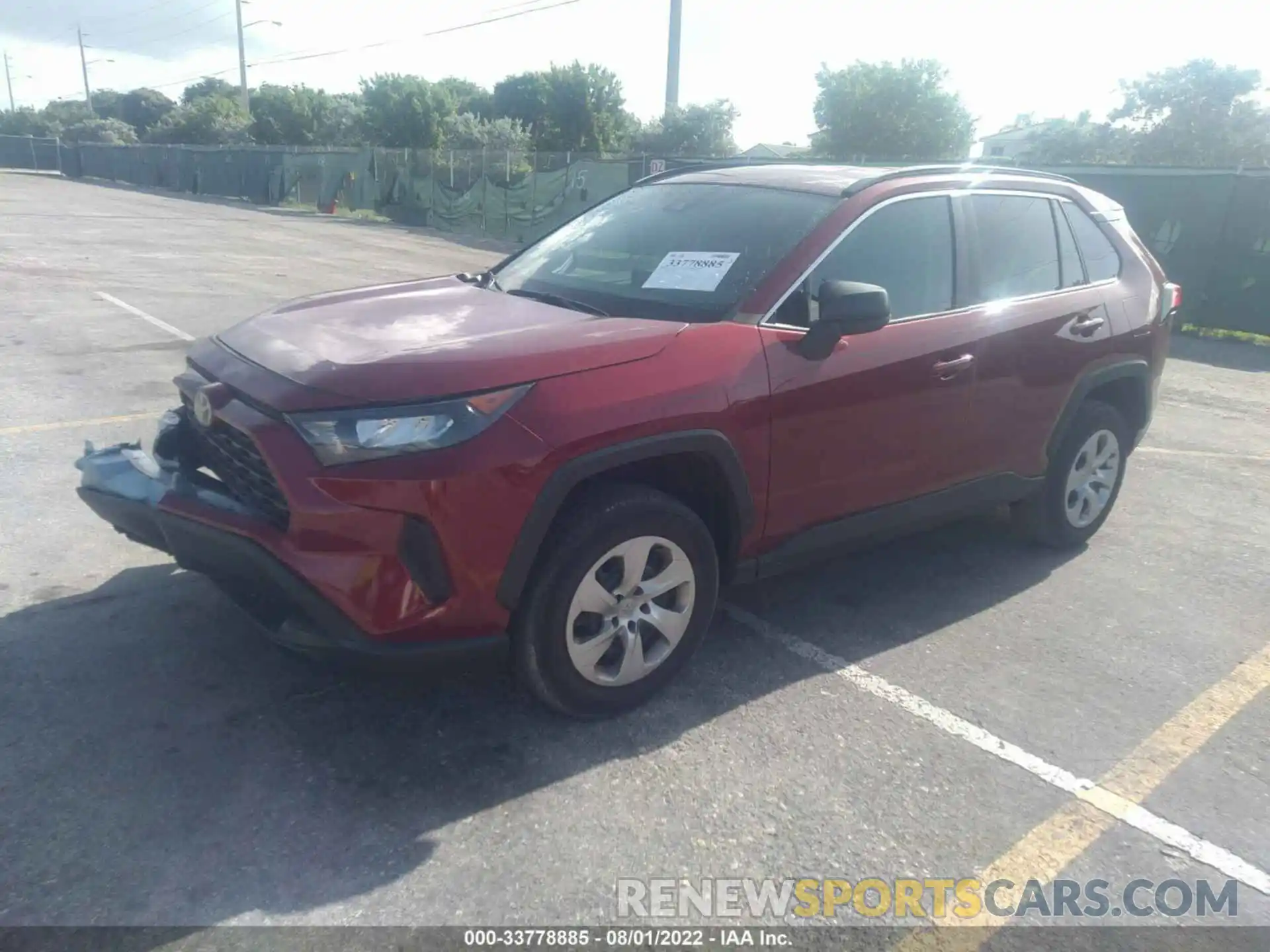 2 Photograph of a damaged car 2T3H1RFV8MW129242 TOYOTA RAV4 2021