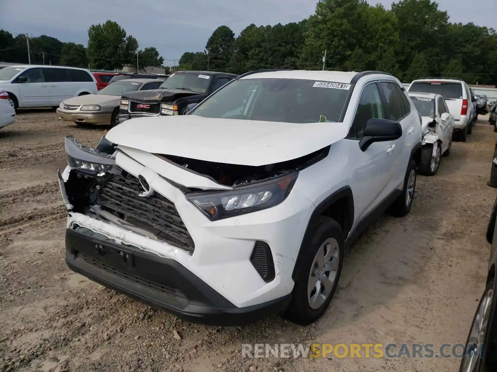 2 Photograph of a damaged car 2T3H1RFV8MW129936 TOYOTA RAV4 2021