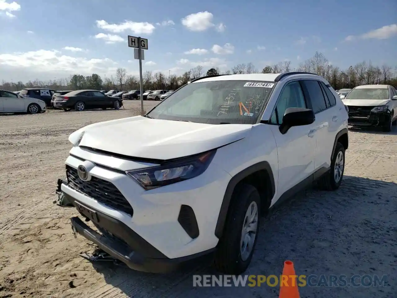 2 Photograph of a damaged car 2T3H1RFV8MW136241 TOYOTA RAV4 2021