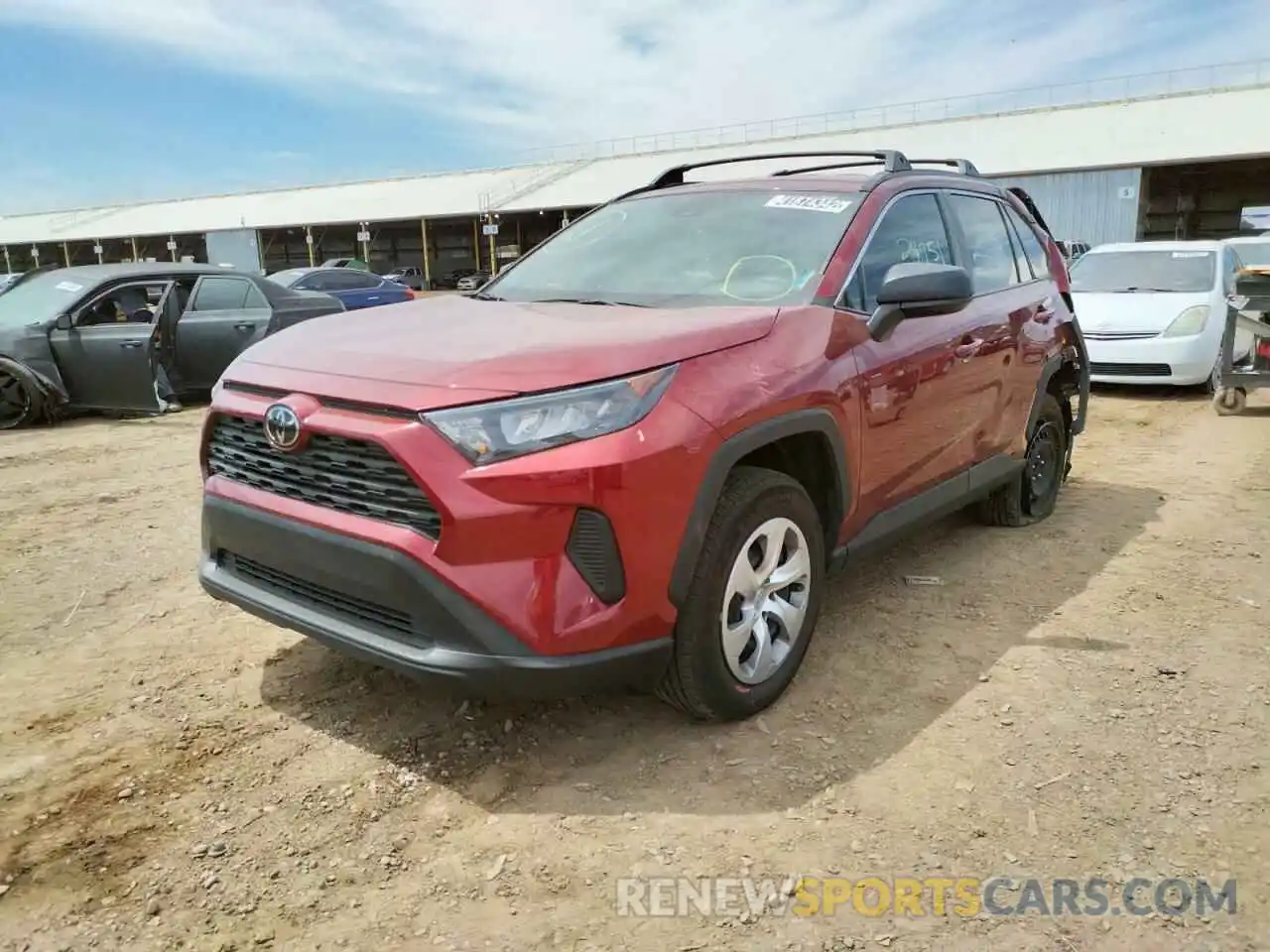 2 Photograph of a damaged car 2T3H1RFV8MW136451 TOYOTA RAV4 2021