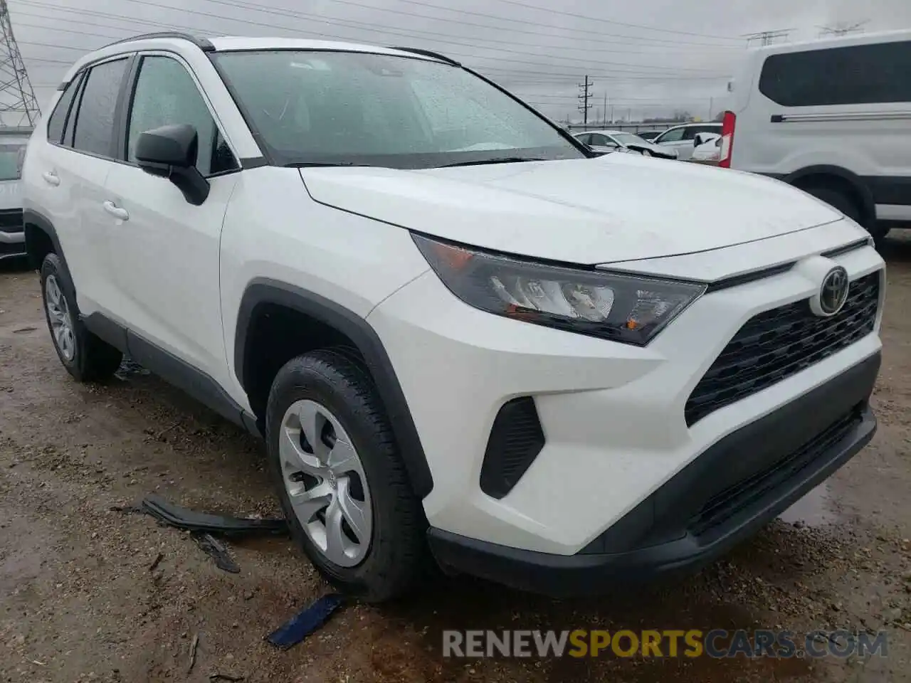 1 Photograph of a damaged car 2T3H1RFV8MW142198 TOYOTA RAV4 2021