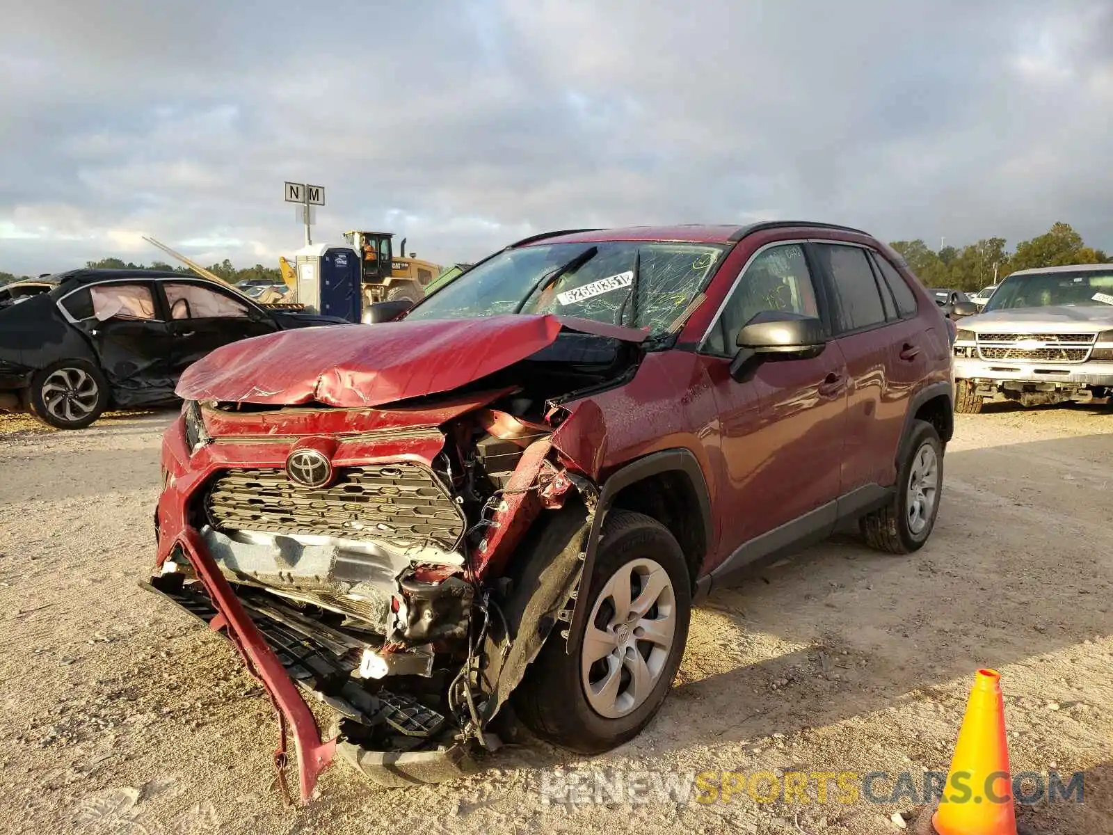 2 Photograph of a damaged car 2T3H1RFV8MW143870 TOYOTA RAV4 2021