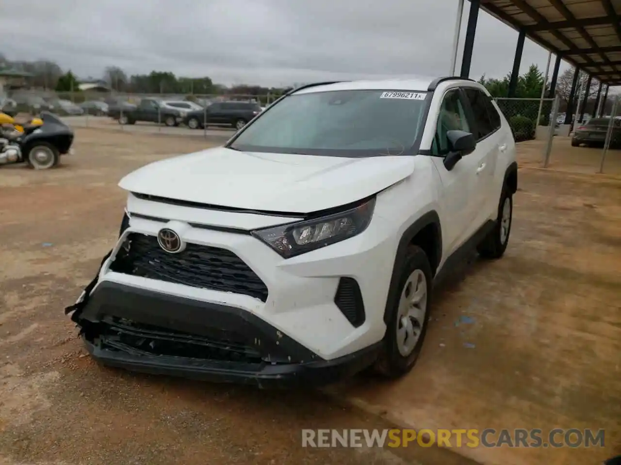 2 Photograph of a damaged car 2T3H1RFV8MW149202 TOYOTA RAV4 2021