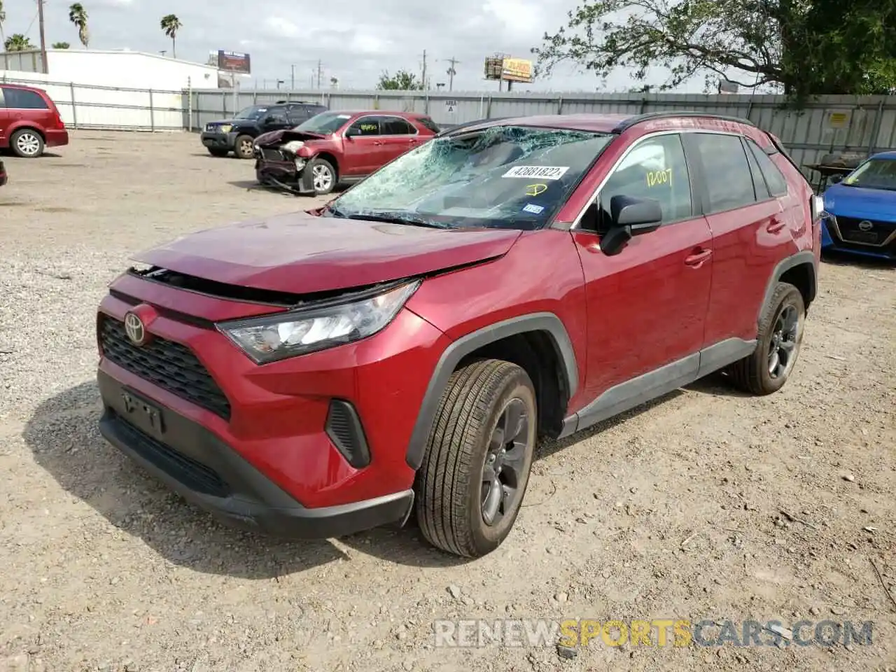 2 Photograph of a damaged car 2T3H1RFV8MW176125 TOYOTA RAV4 2021