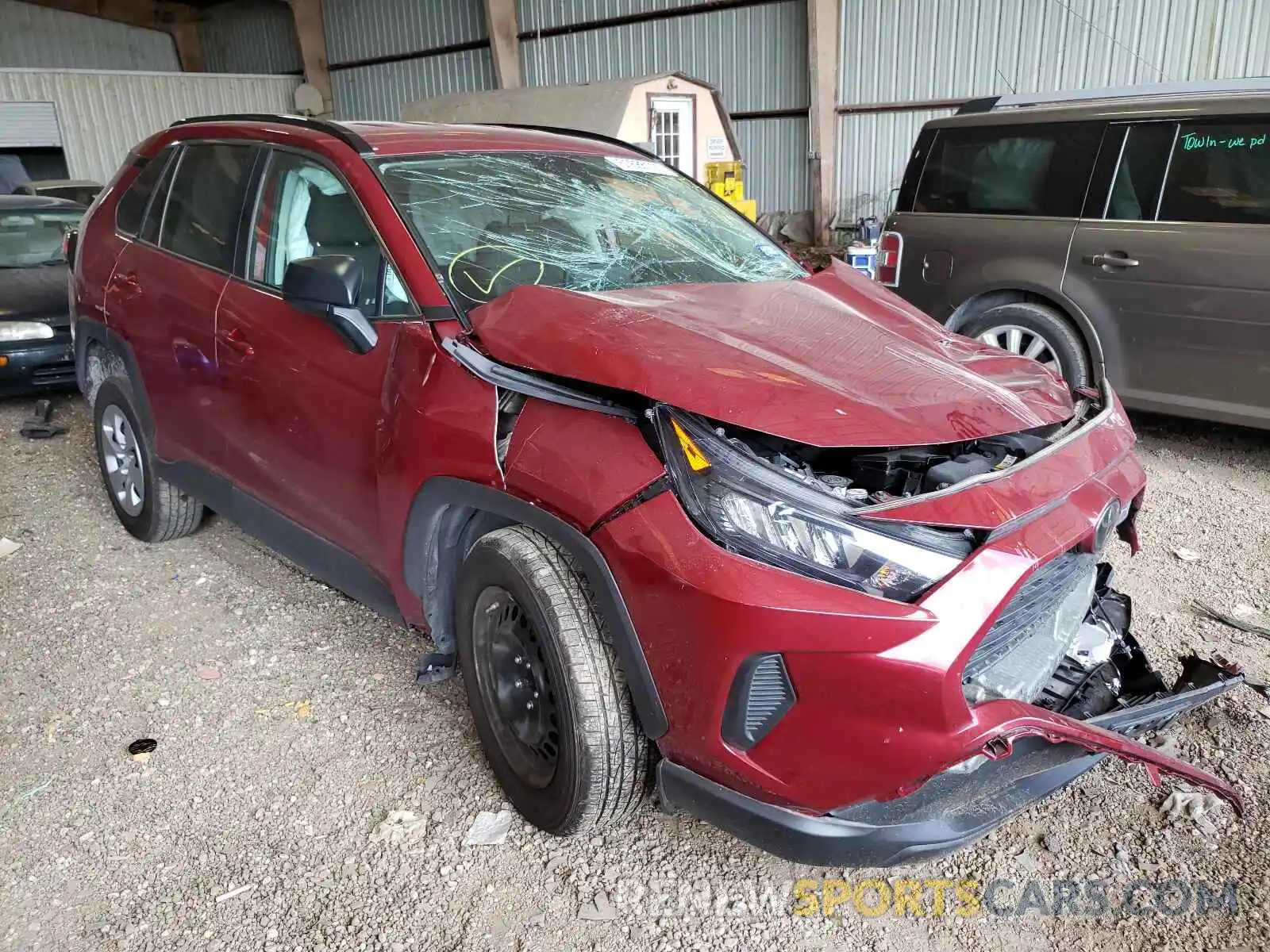 1 Photograph of a damaged car 2T3H1RFV9MC087553 TOYOTA RAV4 2021