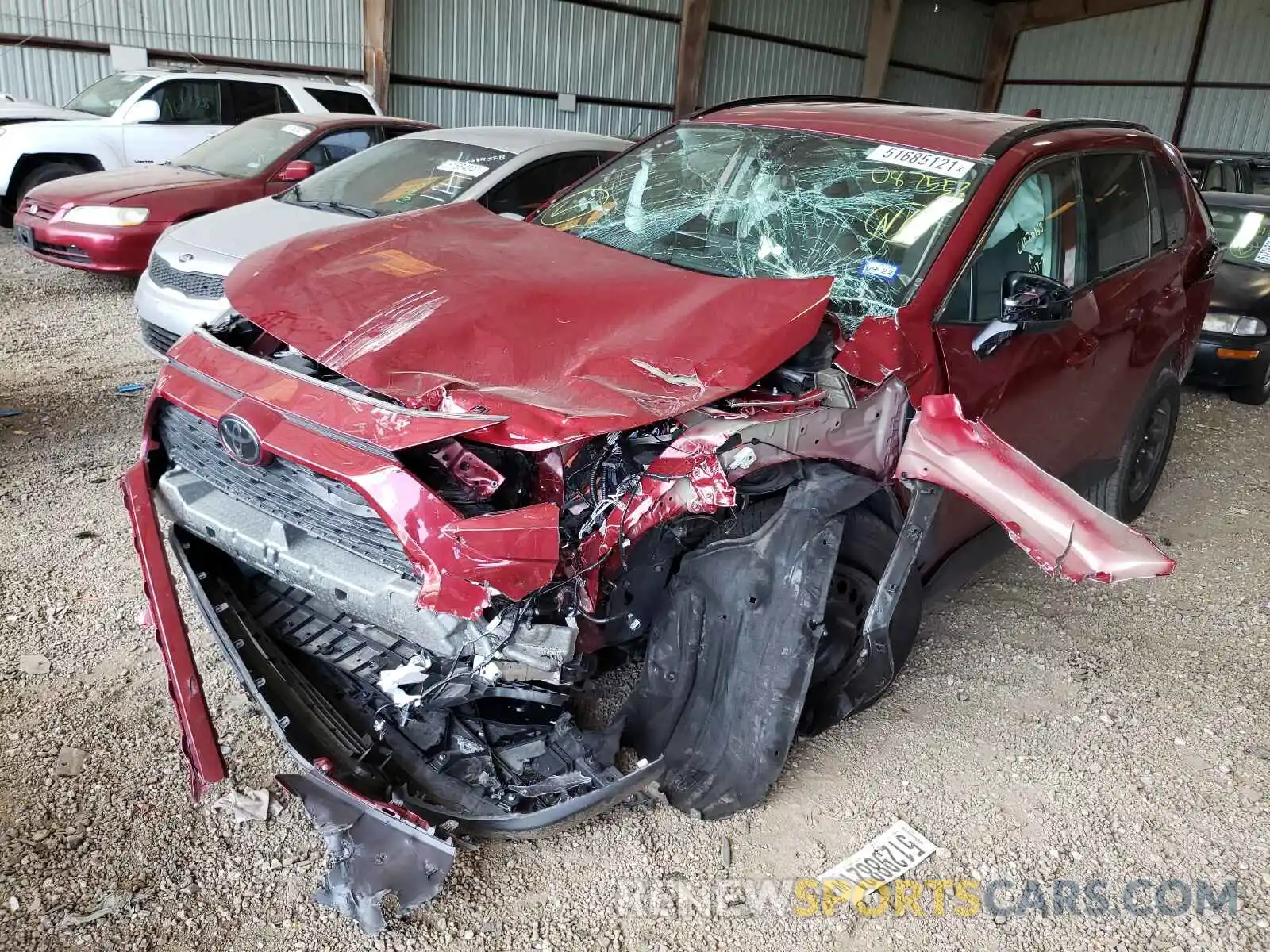 2 Photograph of a damaged car 2T3H1RFV9MC087553 TOYOTA RAV4 2021