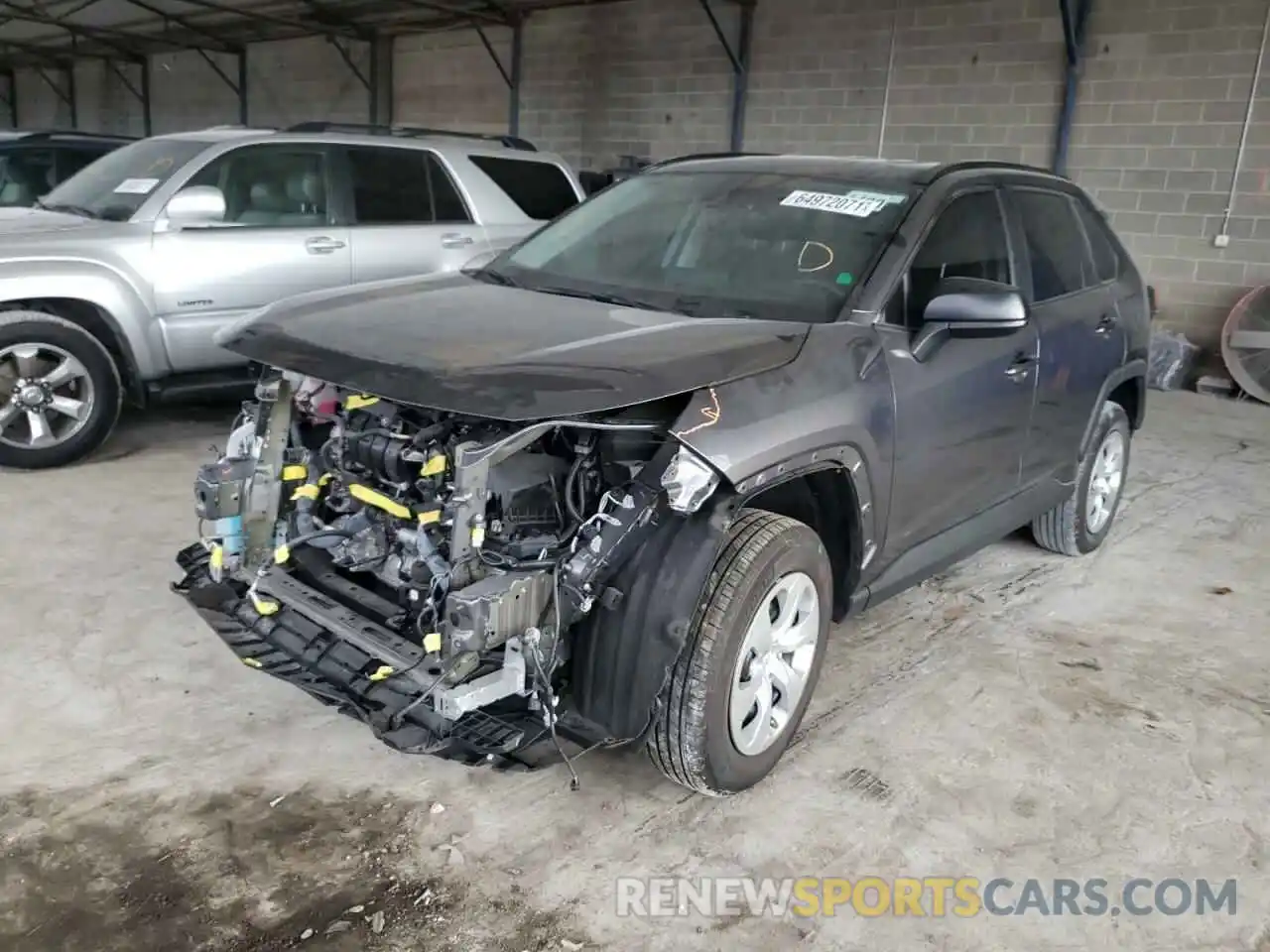 2 Photograph of a damaged car 2T3H1RFV9MC109048 TOYOTA RAV4 2021