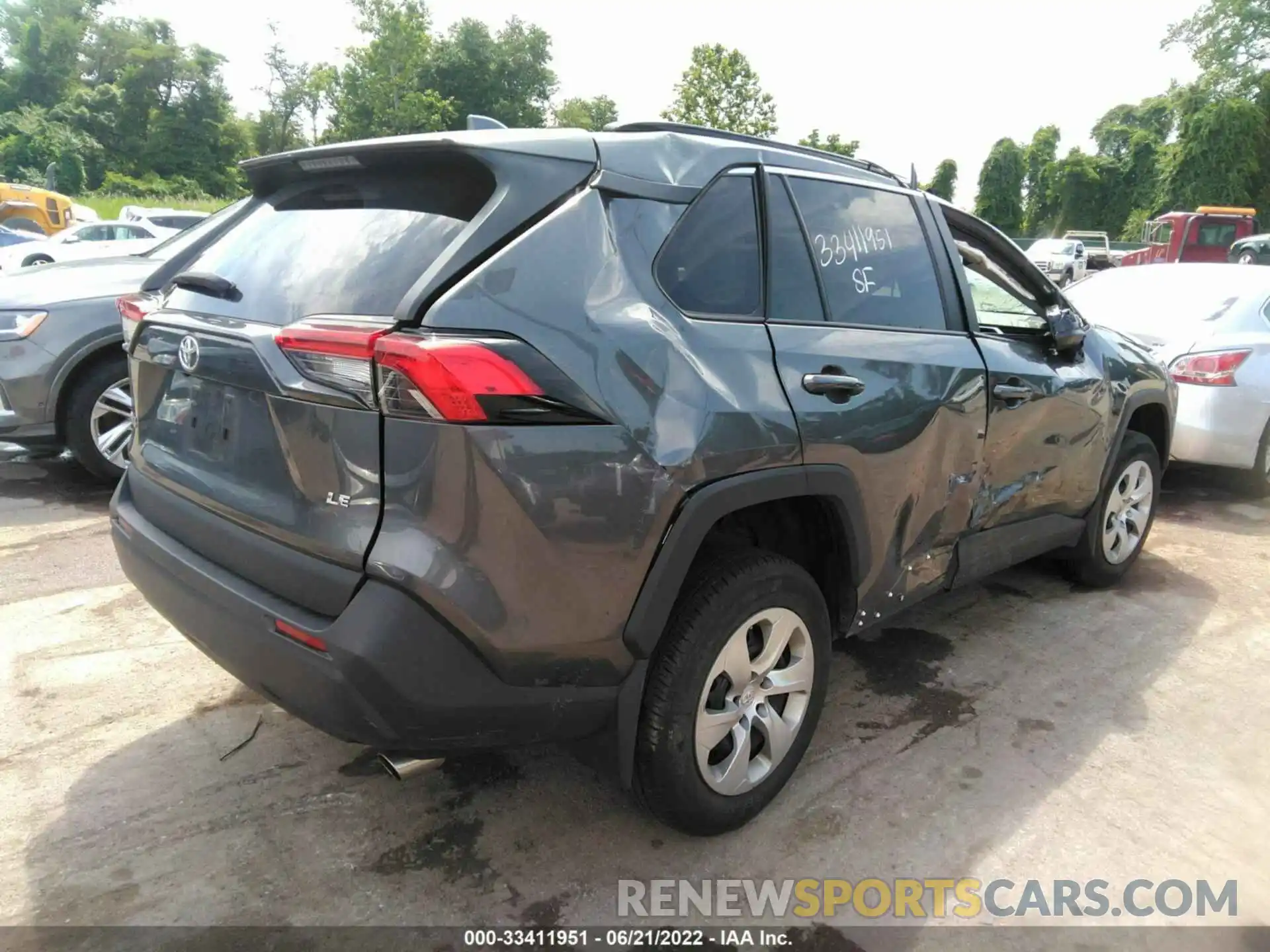 4 Фотография поврежденного автомобиля 2T3H1RFV9MC113262 TOYOTA RAV4 2021