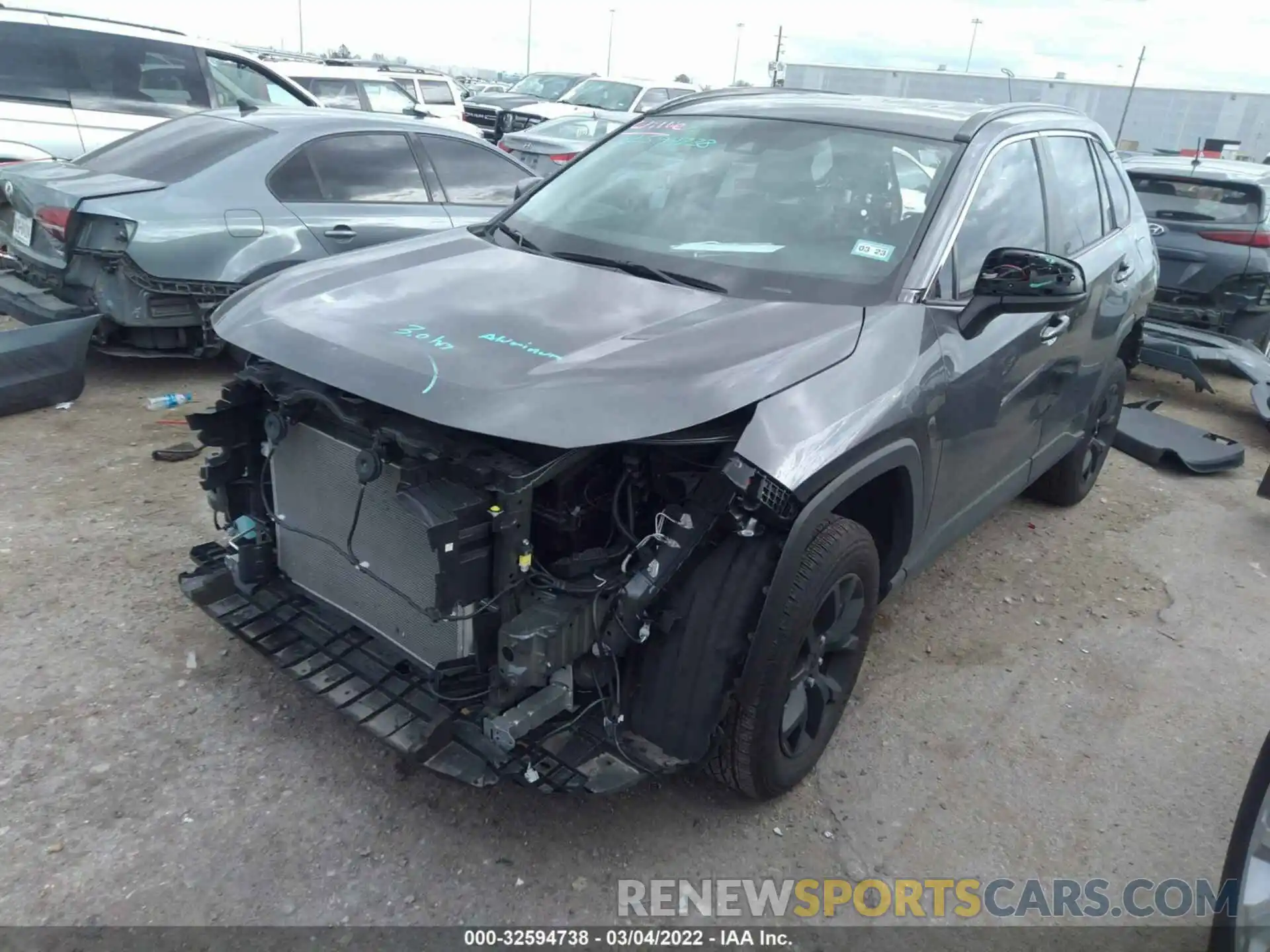 2 Фотография поврежденного автомобиля 2T3H1RFV9MC117599 TOYOTA RAV4 2021