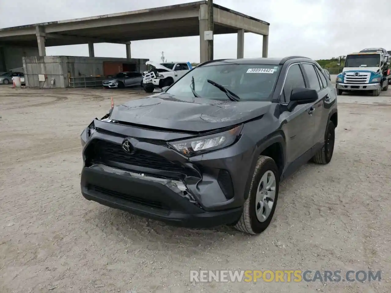 2 Photograph of a damaged car 2T3H1RFV9MC126318 TOYOTA RAV4 2021