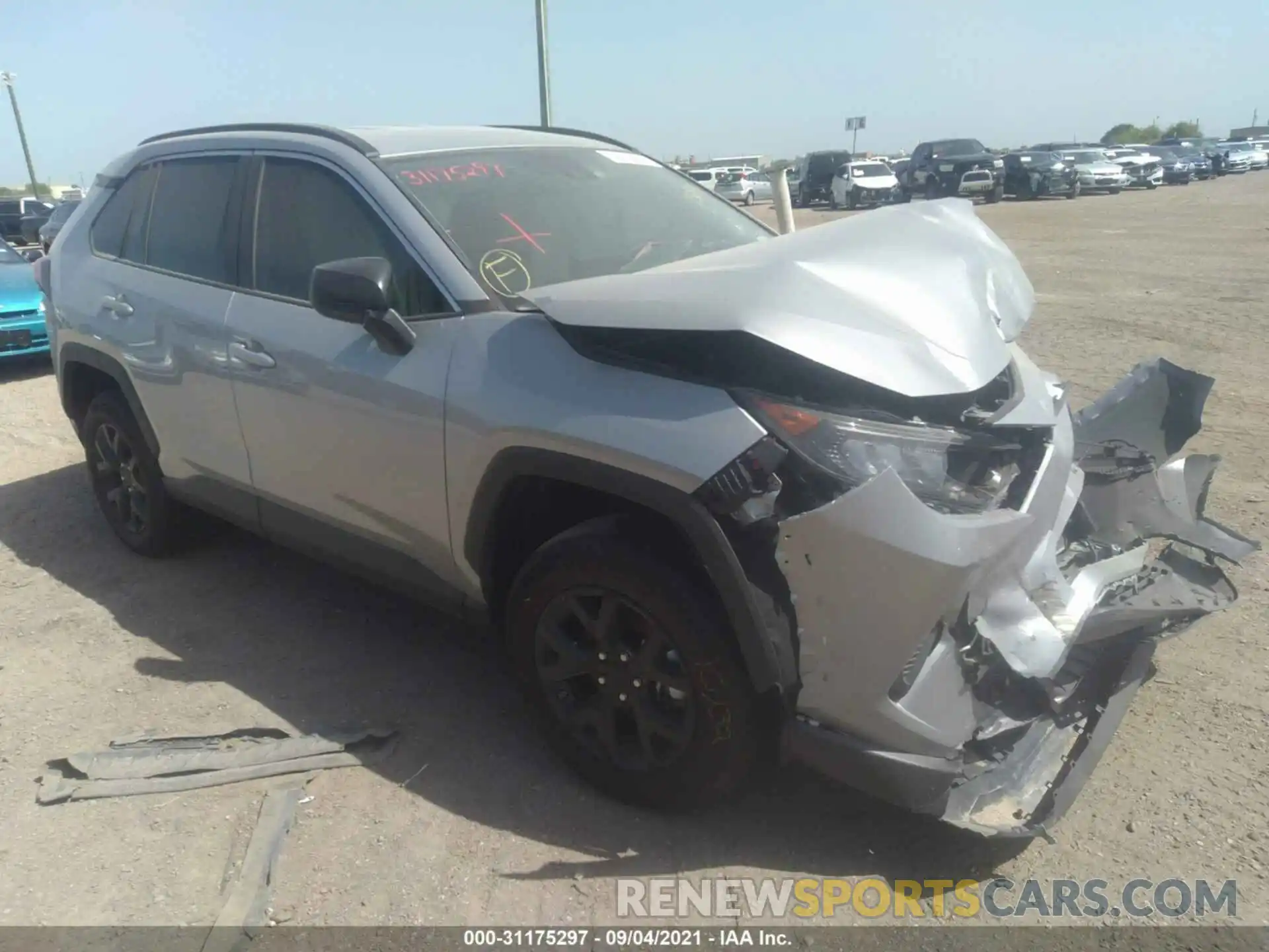 1 Photograph of a damaged car 2T3H1RFV9MC136895 TOYOTA RAV4 2021