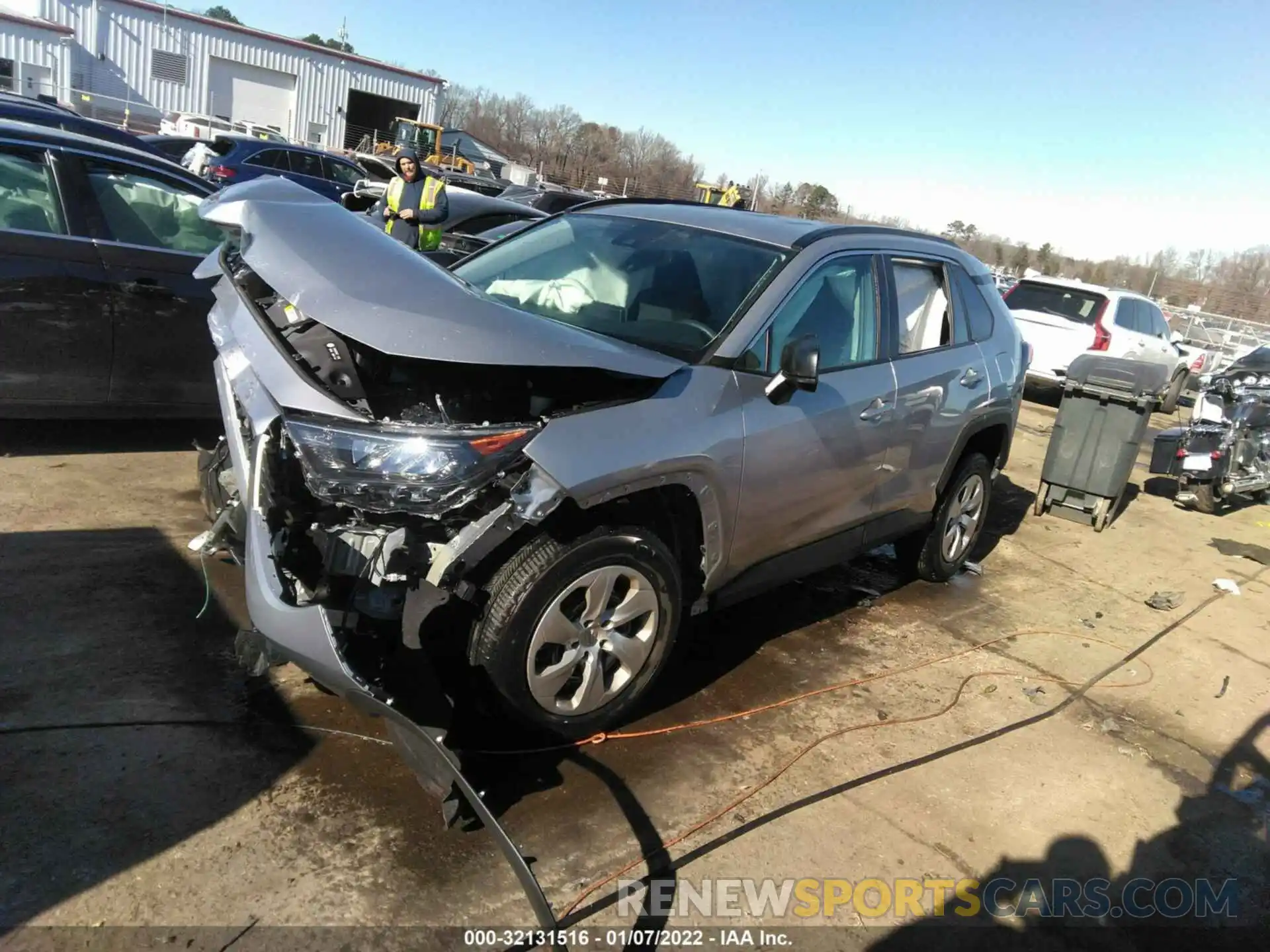 2 Photograph of a damaged car 2T3H1RFV9MC139375 TOYOTA RAV4 2021