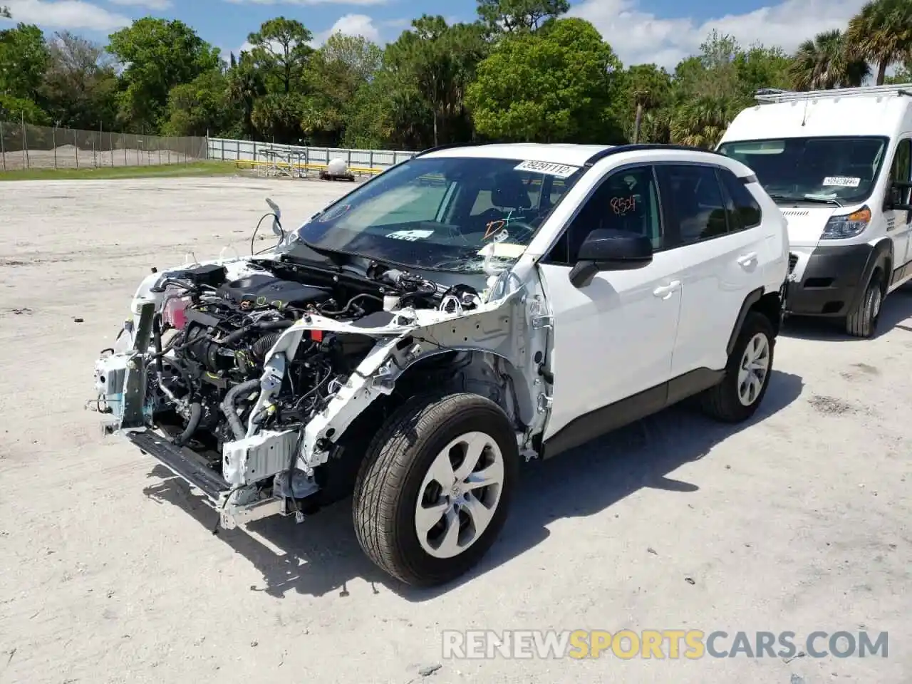 2 Photograph of a damaged car 2T3H1RFV9MC141661 TOYOTA RAV4 2021