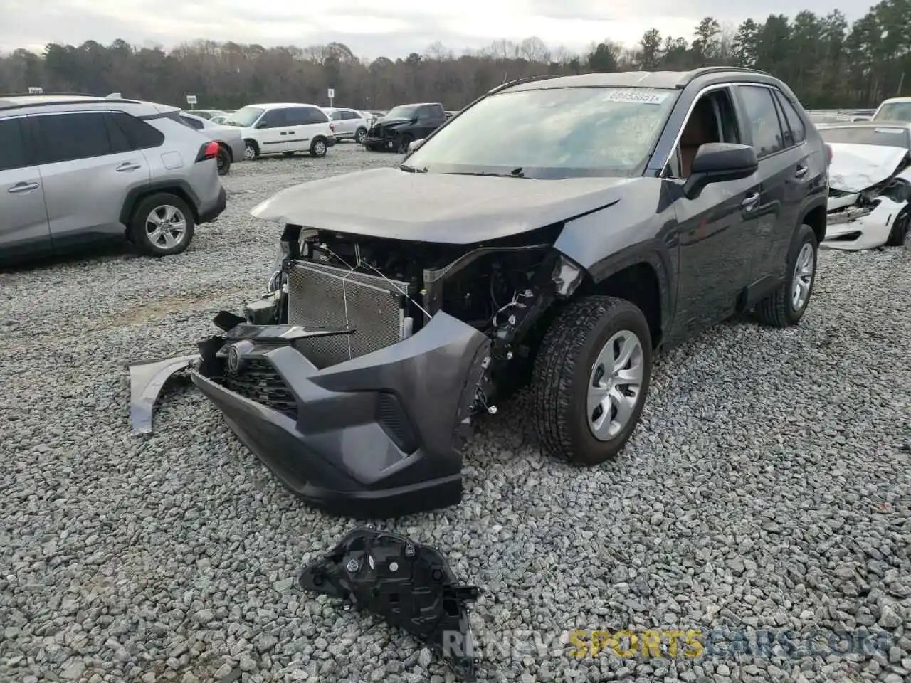 2 Photograph of a damaged car 2T3H1RFV9MC148643 TOYOTA RAV4 2021