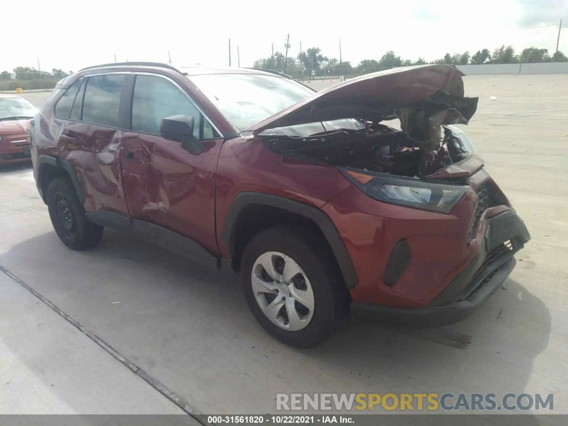 1 Photograph of a damaged car 2T3H1RFV9MW126611 TOYOTA RAV4 2021