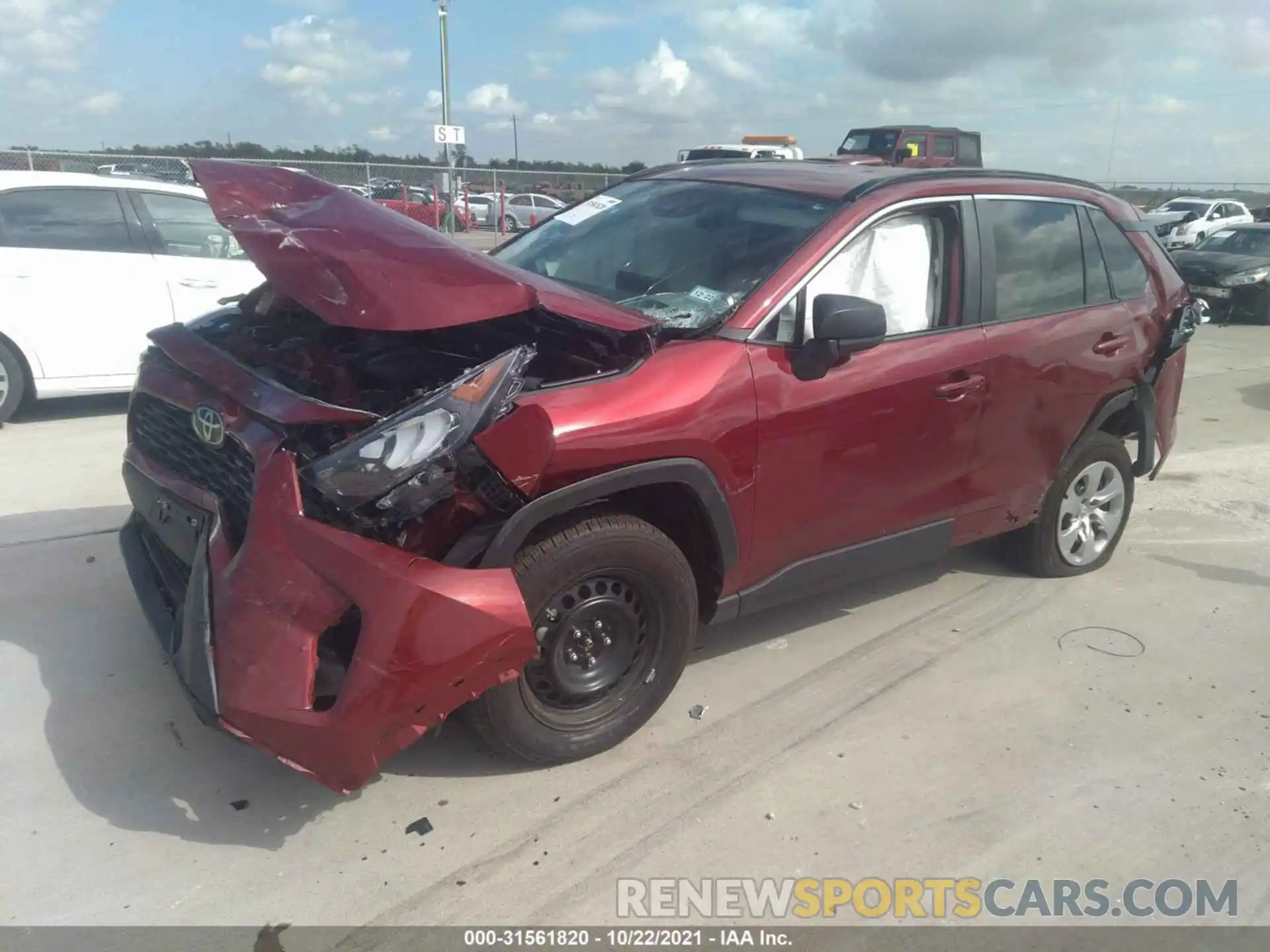 2 Photograph of a damaged car 2T3H1RFV9MW126611 TOYOTA RAV4 2021