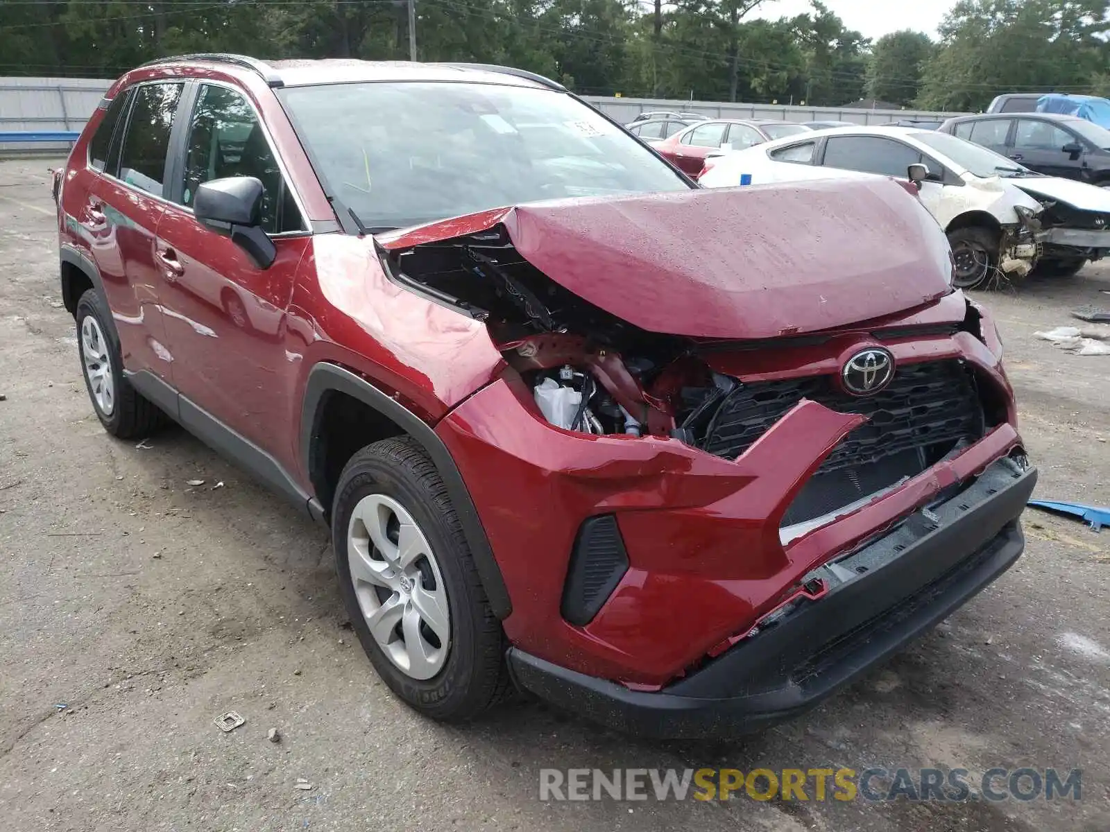 1 Photograph of a damaged car 2T3H1RFV9MW128813 TOYOTA RAV4 2021