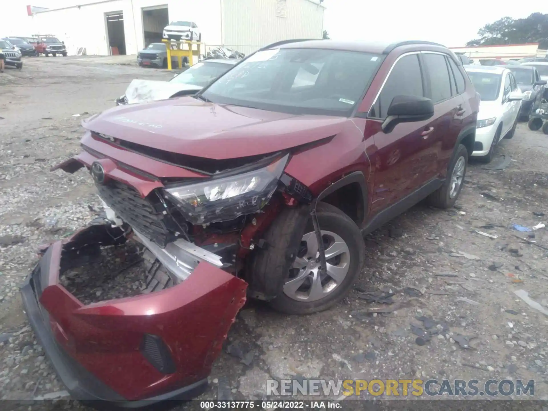 2 Photograph of a damaged car 2T3H1RFV9MW129265 TOYOTA RAV4 2021