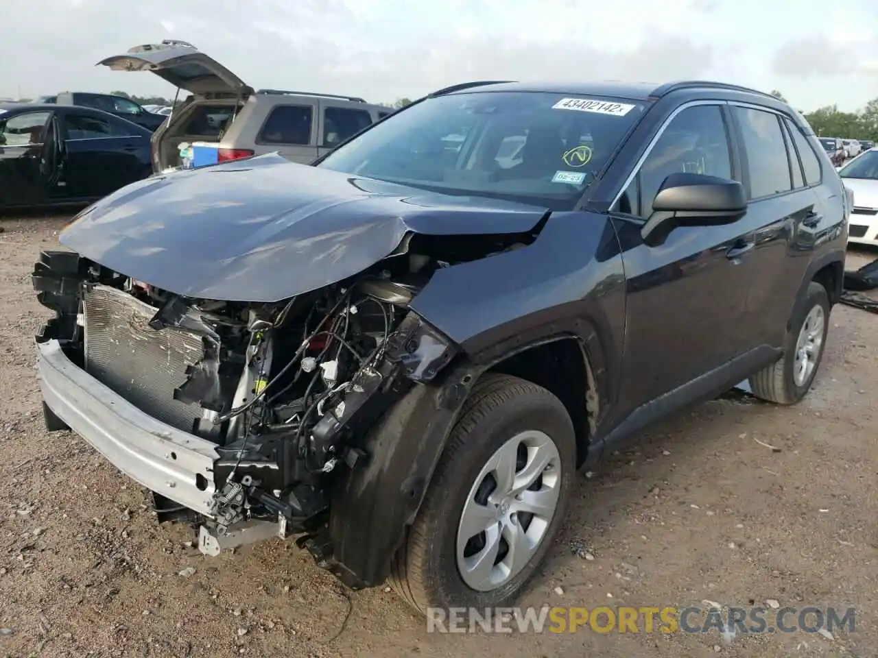 2 Photograph of a damaged car 2T3H1RFV9MW140041 TOYOTA RAV4 2021