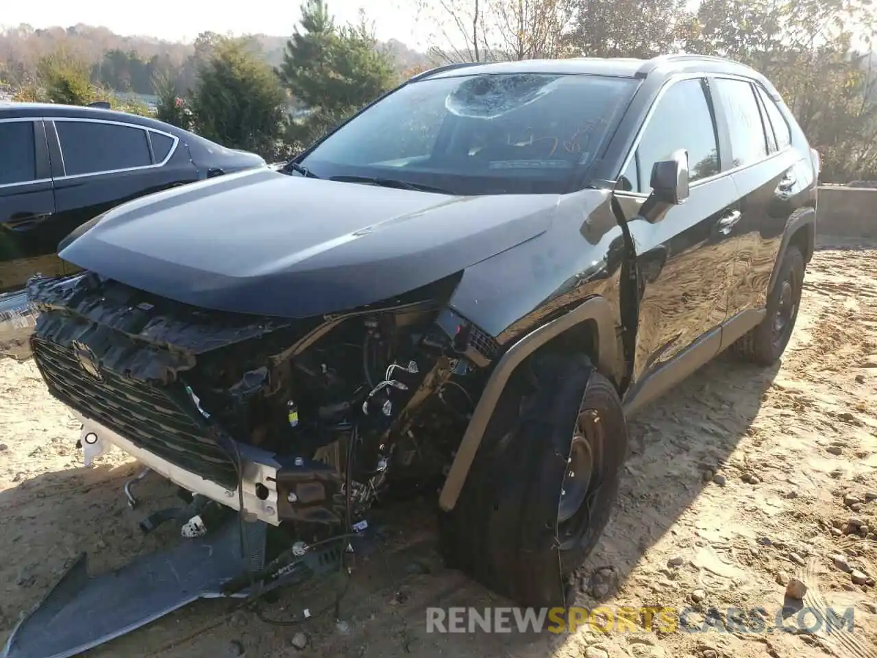 2 Photograph of a damaged car 2T3H1RFV9MW142680 TOYOTA RAV4 2021