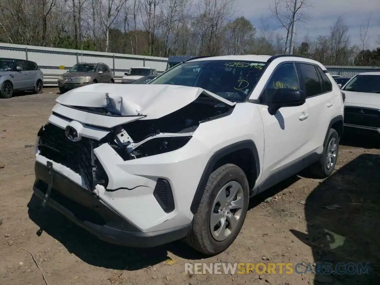 2 Photograph of a damaged car 2T3H1RFV9MW151251 TOYOTA RAV4 2021