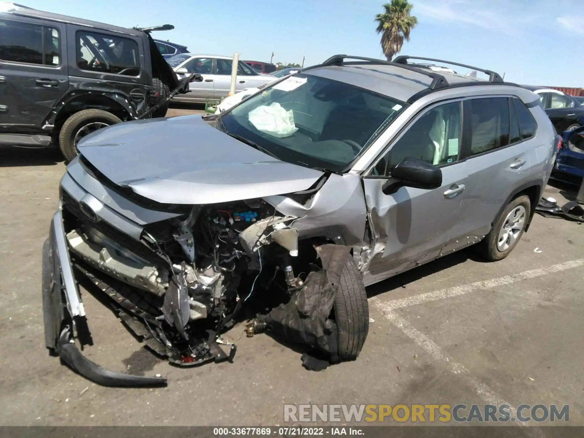 2 Photograph of a damaged car 2T3H1RFVXMC090400 TOYOTA RAV4 2021