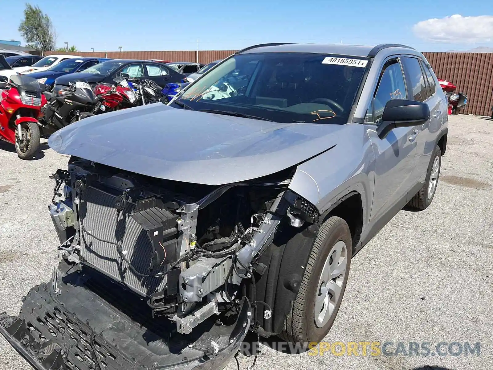 2 Photograph of a damaged car 2T3H1RFVXMC094463 TOYOTA RAV4 2021