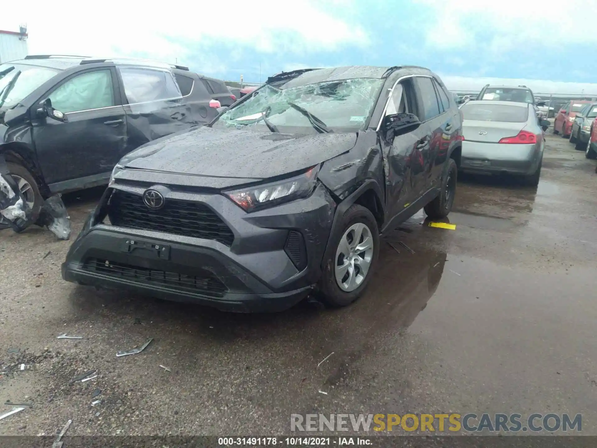 2 Photograph of a damaged car 2T3H1RFVXMC102013 TOYOTA RAV4 2021