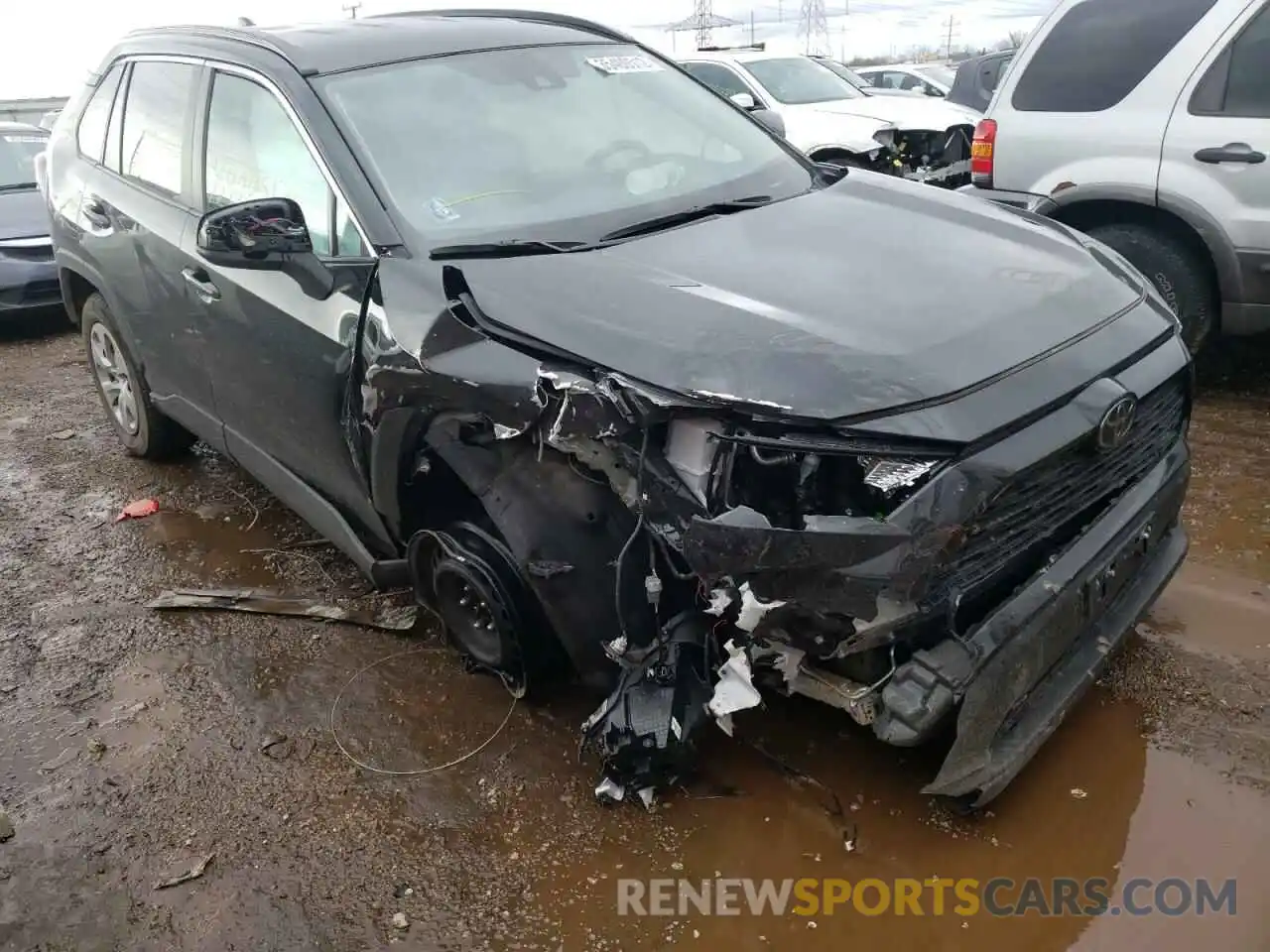 1 Photograph of a damaged car 2T3H1RFVXMC109513 TOYOTA RAV4 2021