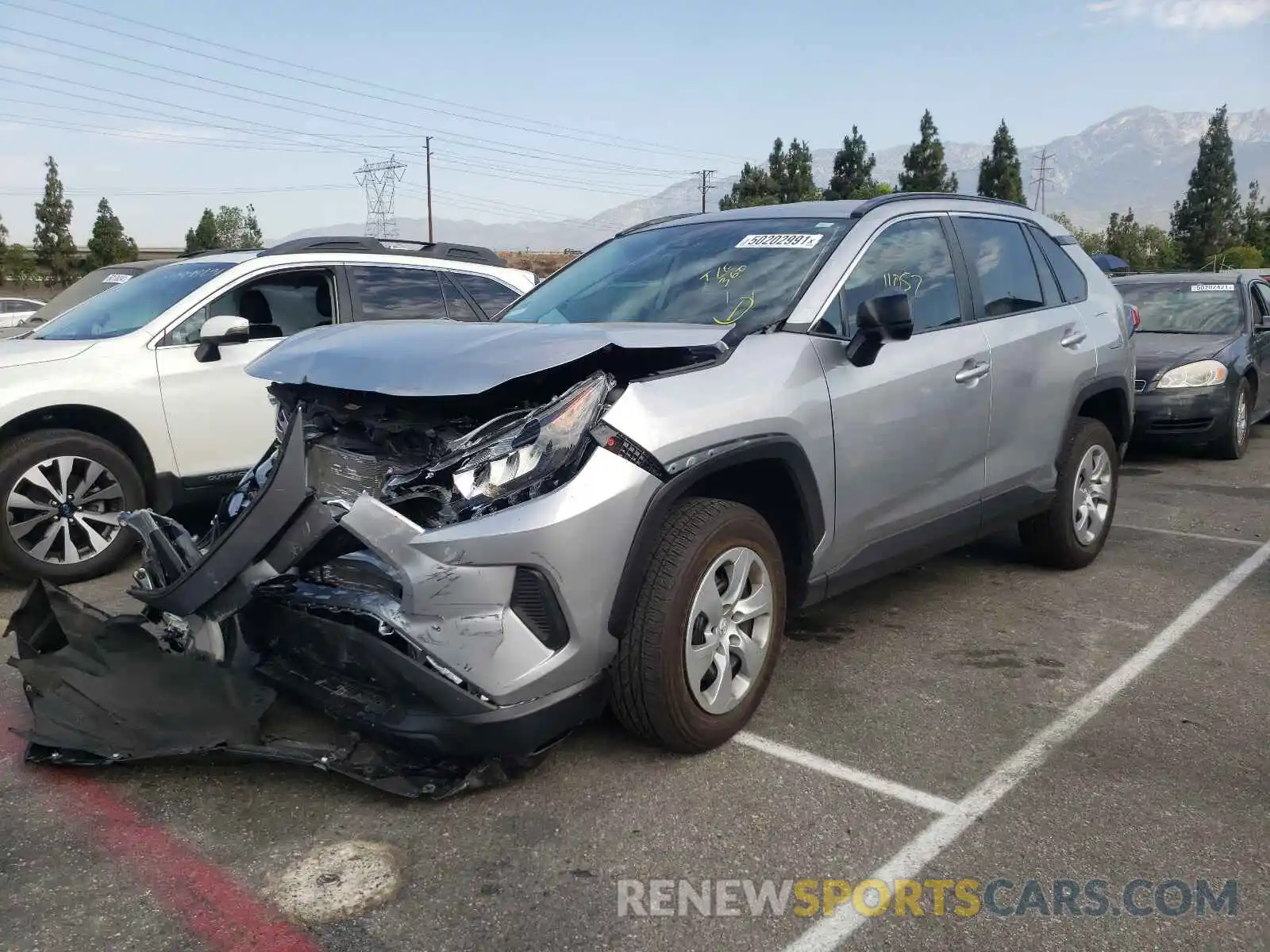 2 Photograph of a damaged car 2T3H1RFVXMC112928 TOYOTA RAV4 2021