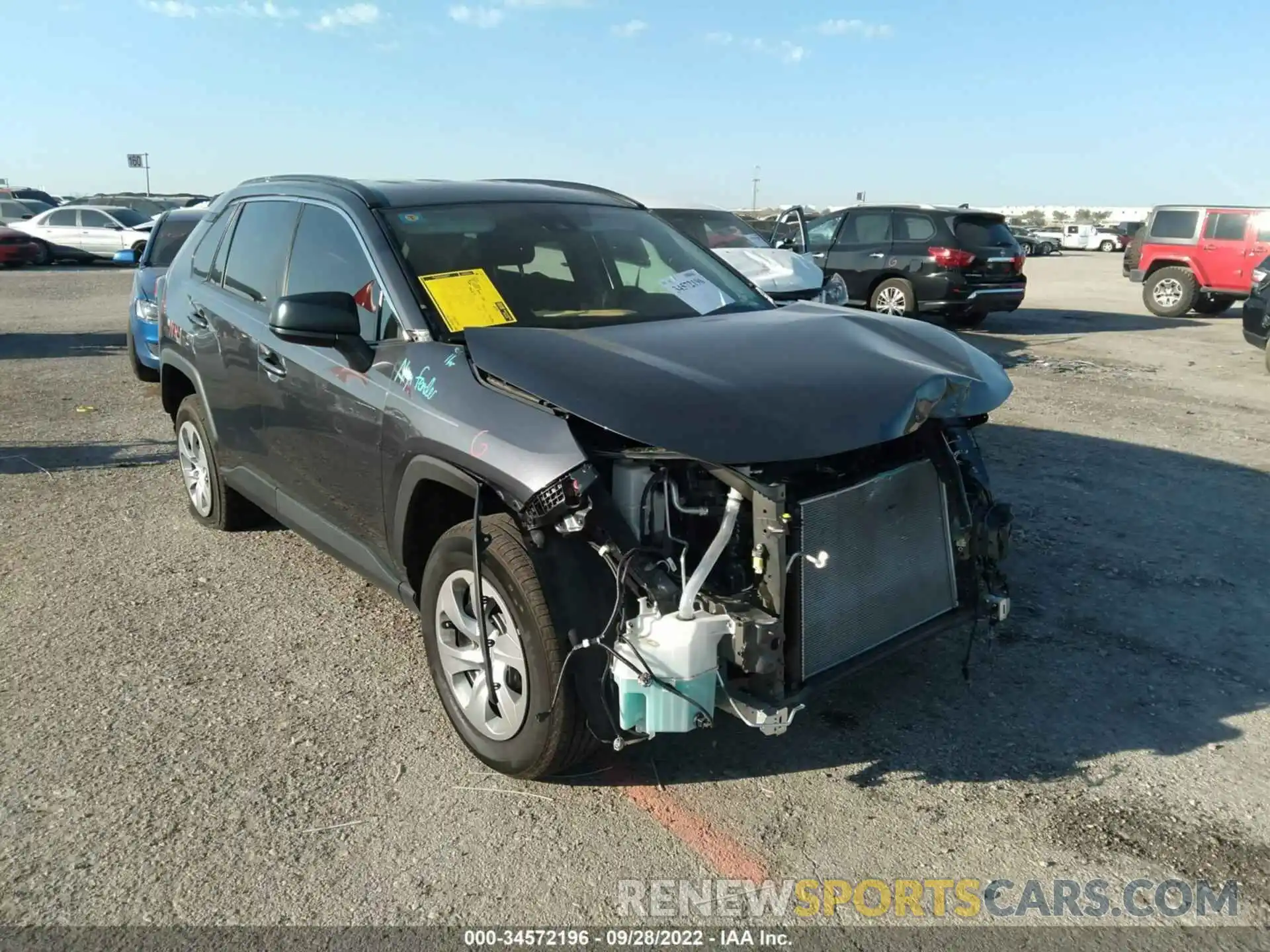 1 Photograph of a damaged car 2T3H1RFVXMC116011 TOYOTA RAV4 2021