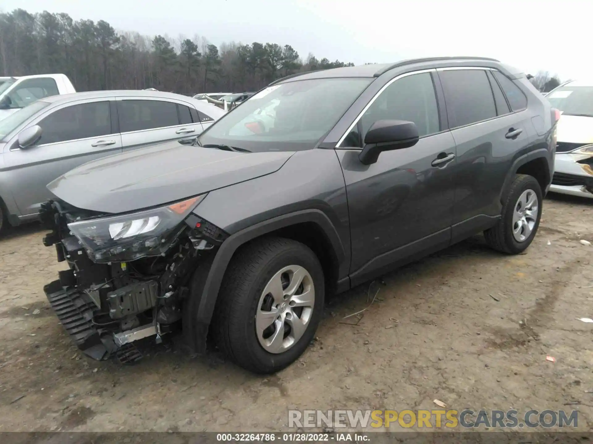 2 Photograph of a damaged car 2T3H1RFVXMC119409 TOYOTA RAV4 2021