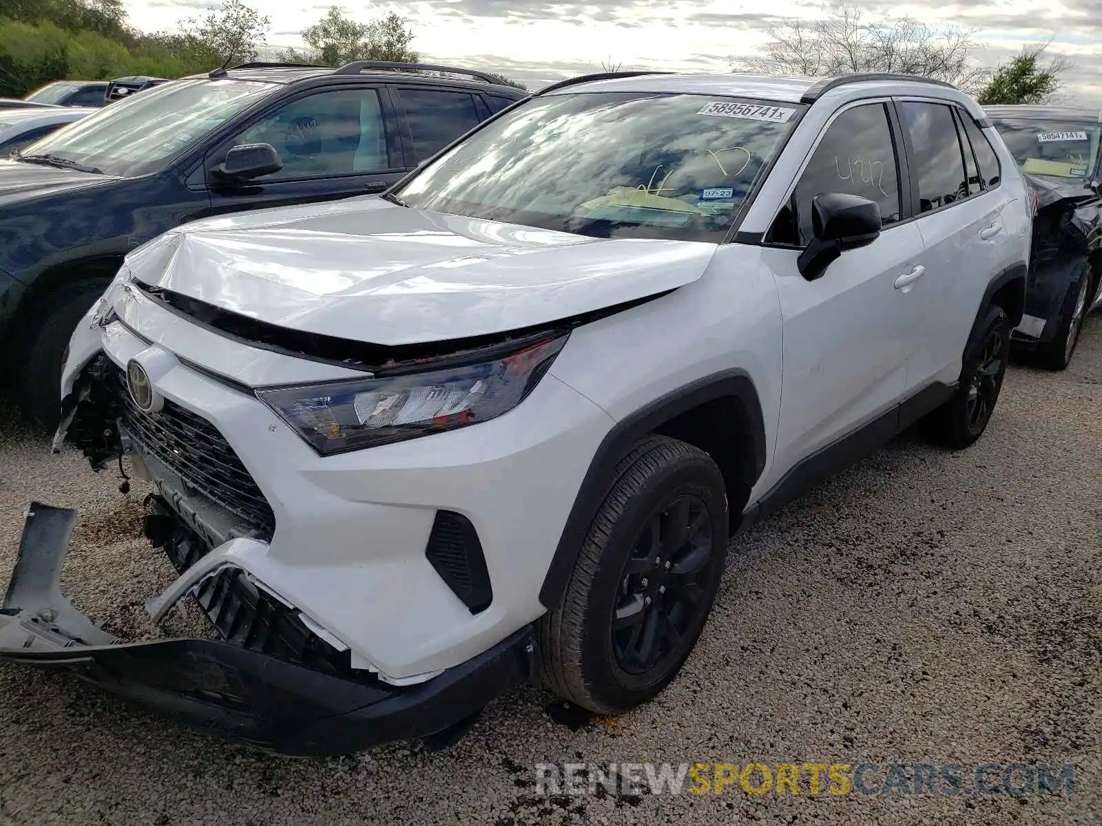 2 Photograph of a damaged car 2T3H1RFVXMC151468 TOYOTA RAV4 2021