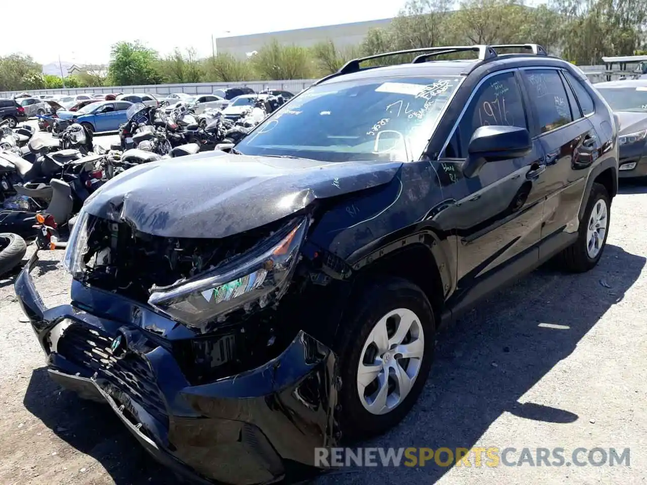 2 Photograph of a damaged car 2T3H1RFVXMC158436 TOYOTA RAV4 2021