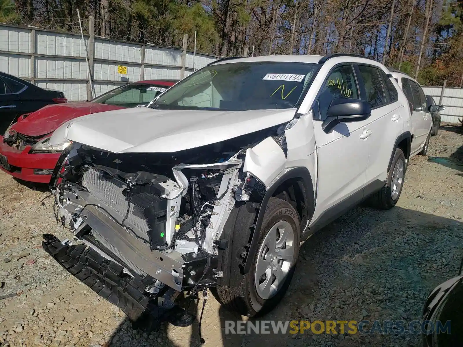 2 Photograph of a damaged car 2T3H1RFVXMW104519 TOYOTA RAV4 2021