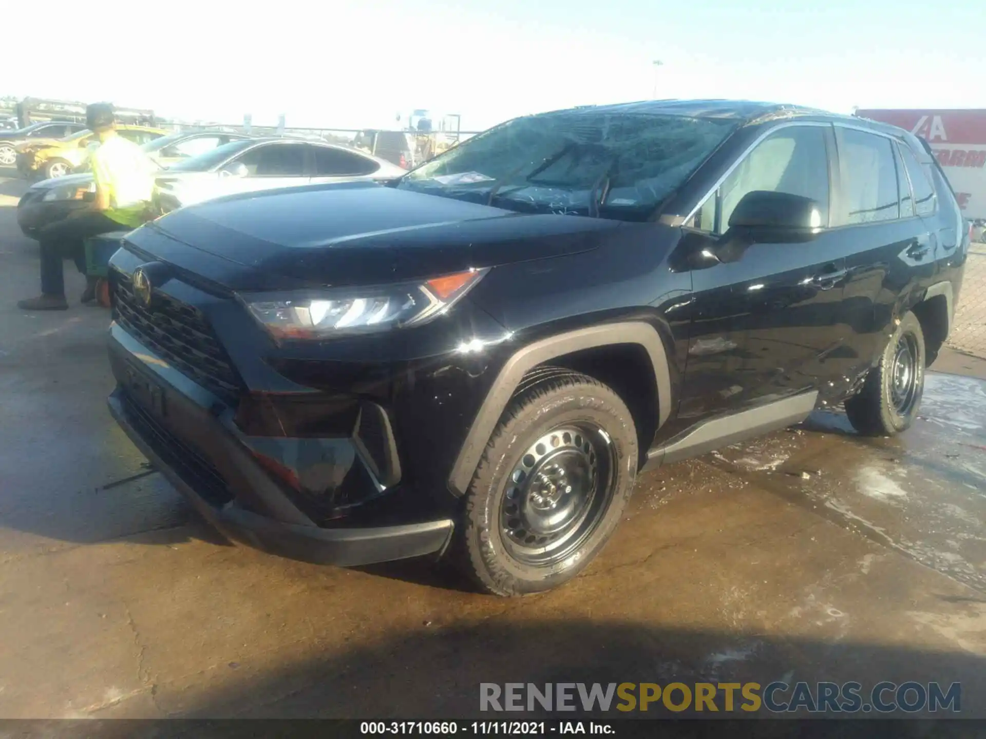 2 Photograph of a damaged car 2T3H1RFVXMW107176 TOYOTA RAV4 2021