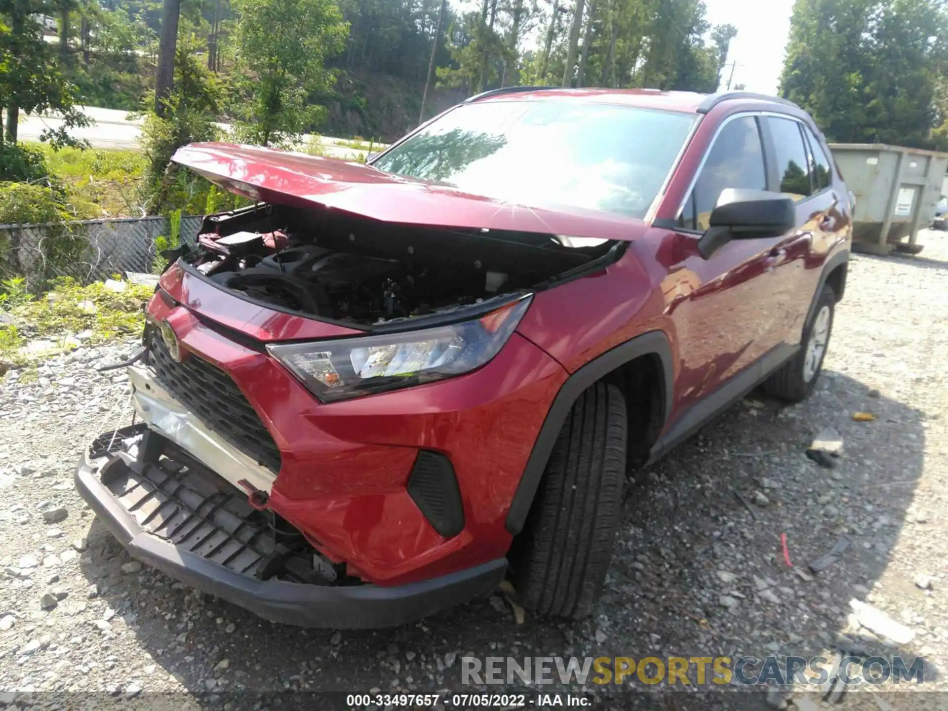 2 Фотография поврежденного автомобиля 2T3H1RFVXMW109543 TOYOTA RAV4 2021