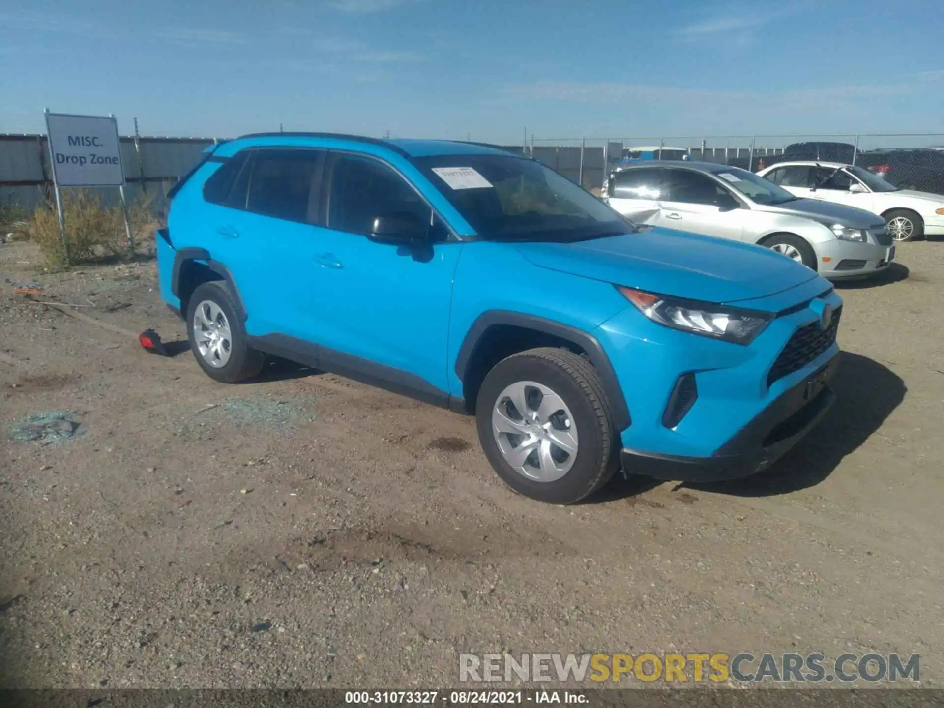 1 Photograph of a damaged car 2T3H1RFVXMW129839 TOYOTA RAV4 2021