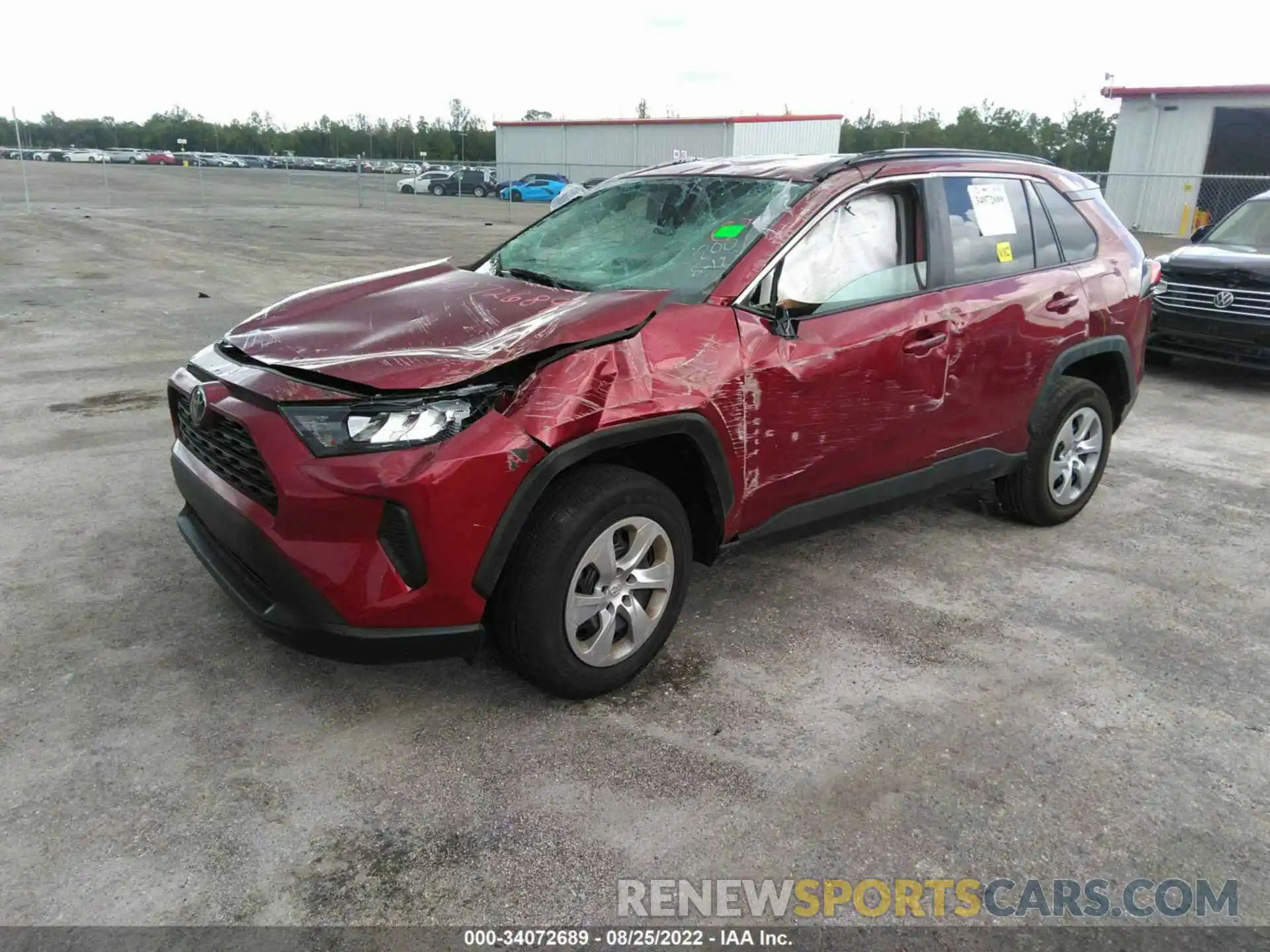 2 Photograph of a damaged car 2T3H1RFVXMW141800 TOYOTA RAV4 2021