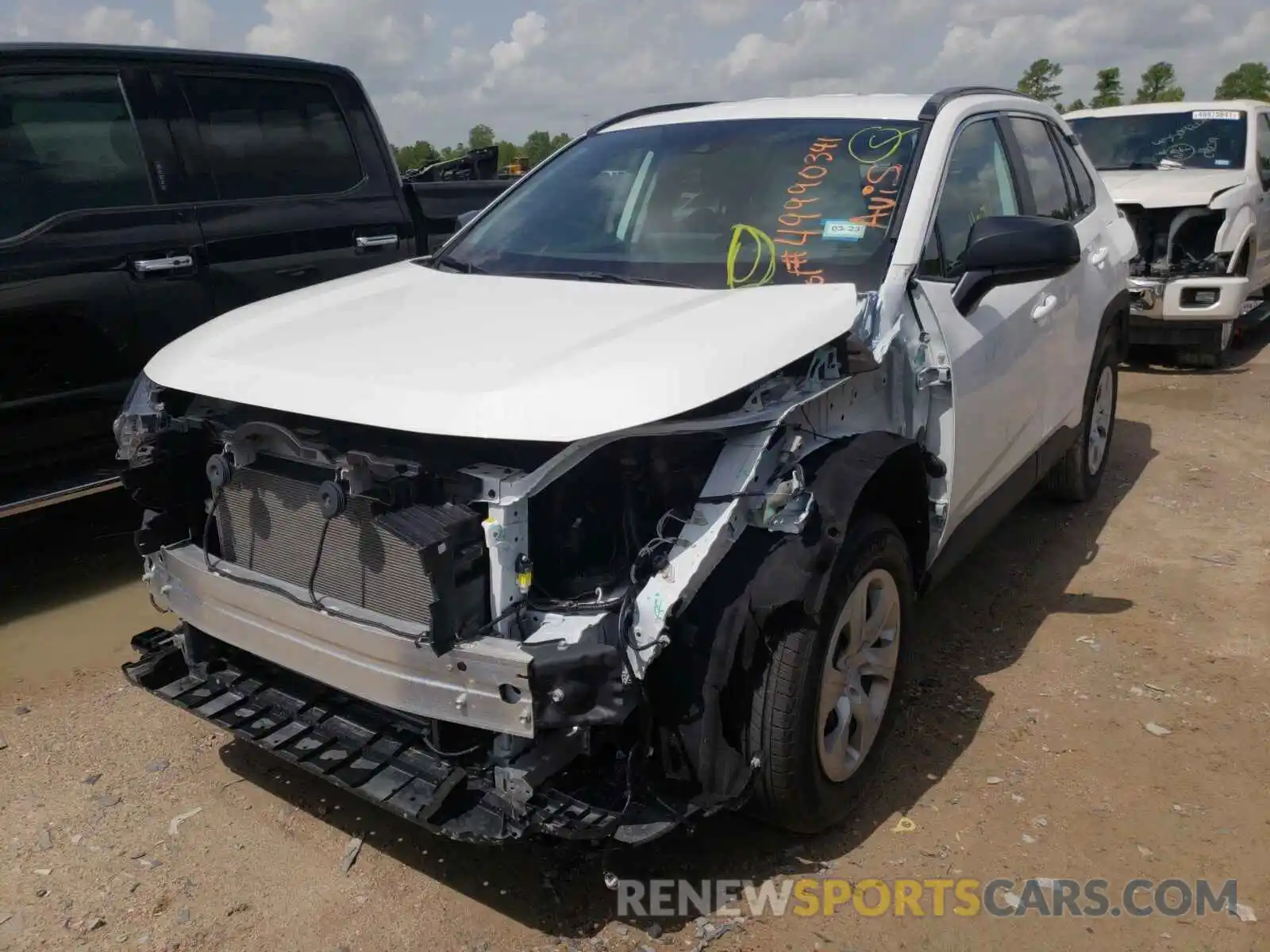 2 Photograph of a damaged car 2T3H1RFVXMW142462 TOYOTA RAV4 2021