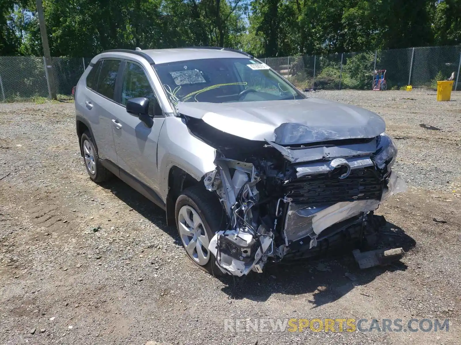 1 Photograph of a damaged car 2T3H1RFVXMW147869 TOYOTA RAV4 2021