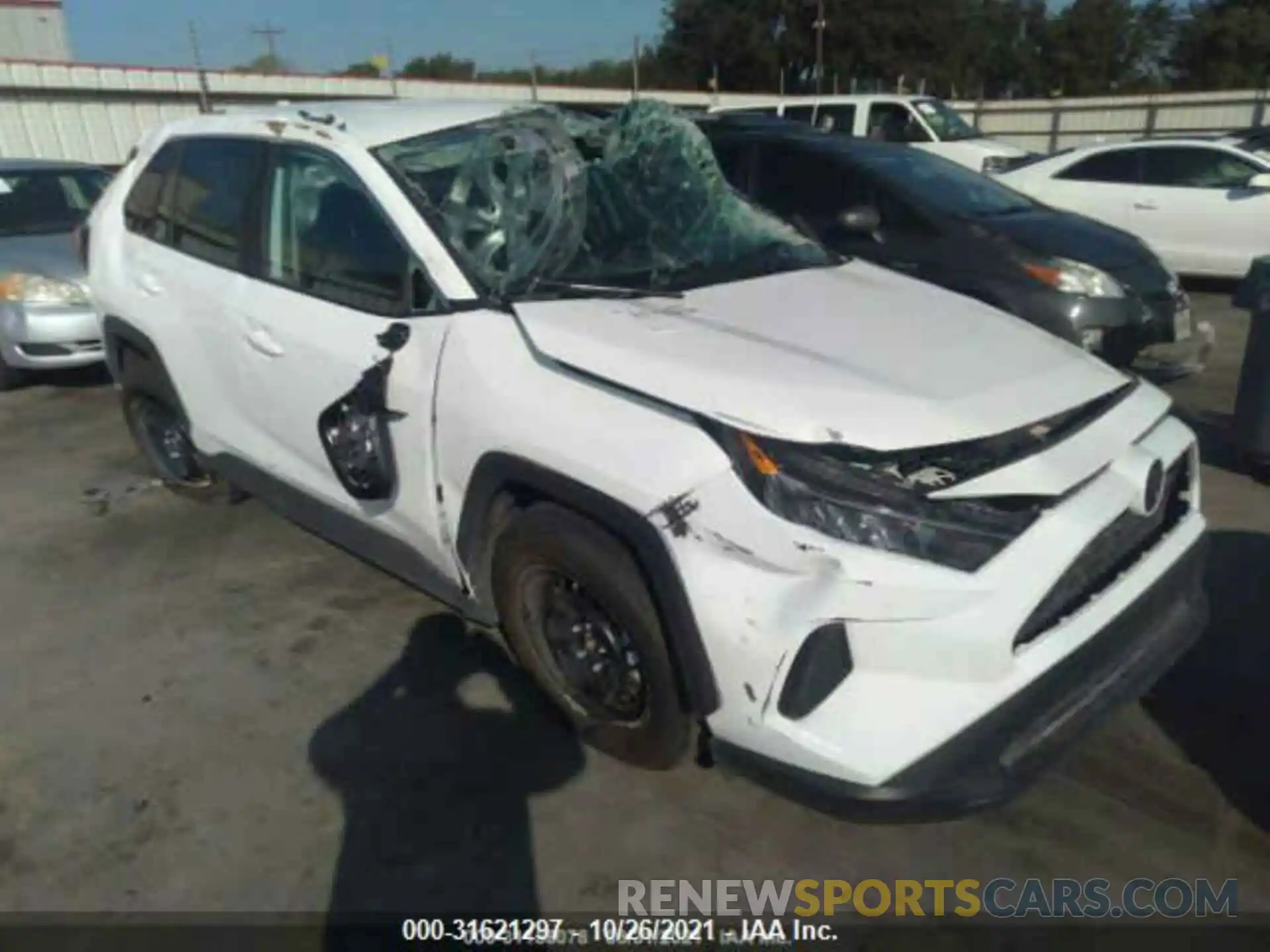 1 Photograph of a damaged car 2T3H1RFVXMW151128 TOYOTA RAV4 2021