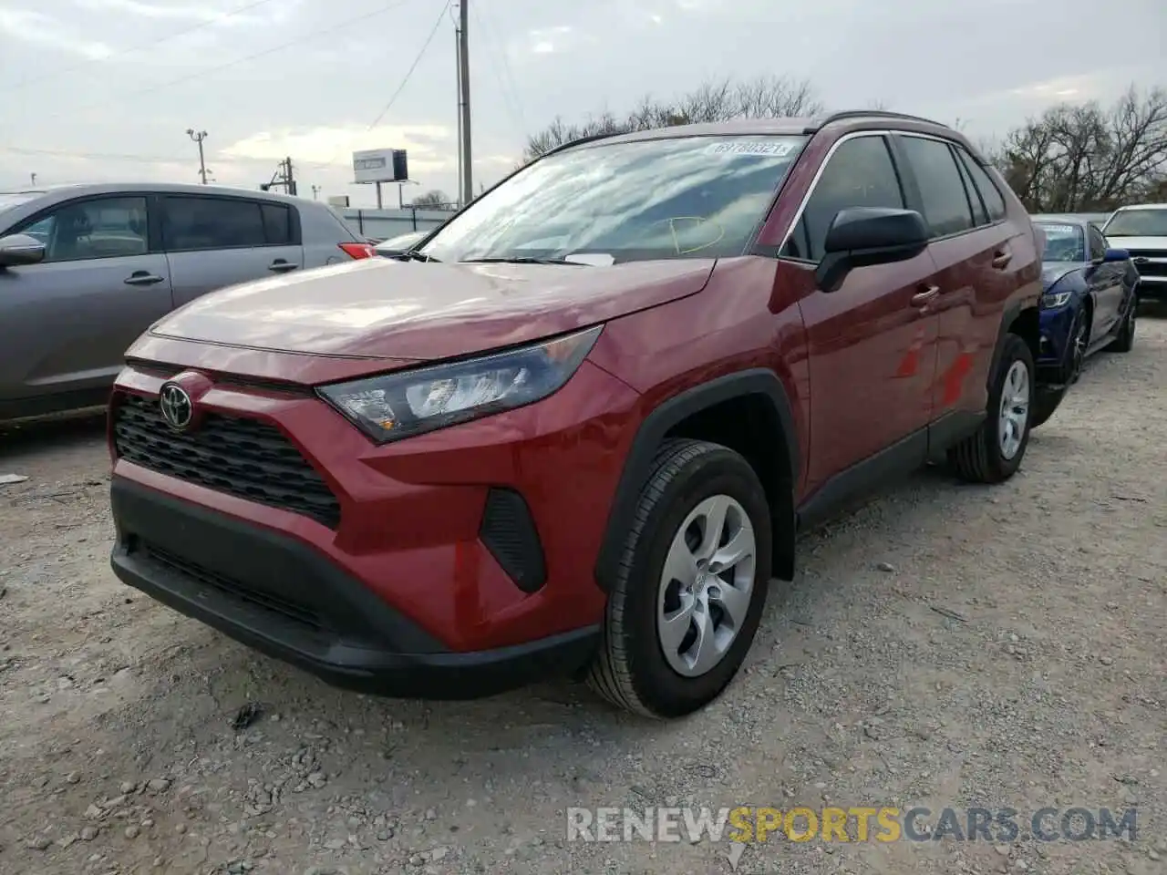 2 Photograph of a damaged car 2T3H1RFVXMW162100 TOYOTA RAV4 2021