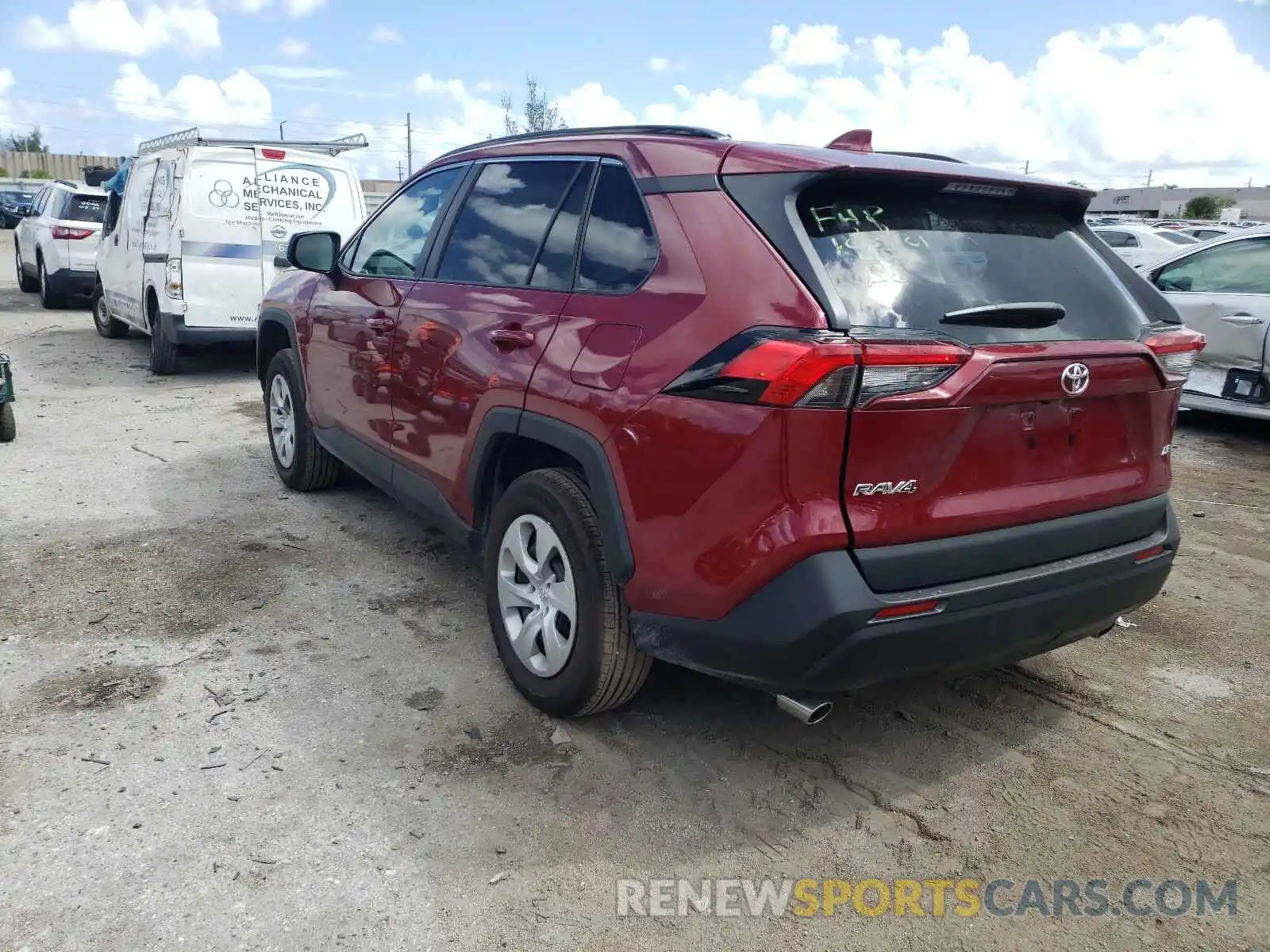 3 Photograph of a damaged car 2T3H1RFVXMW167314 TOYOTA RAV4 2021