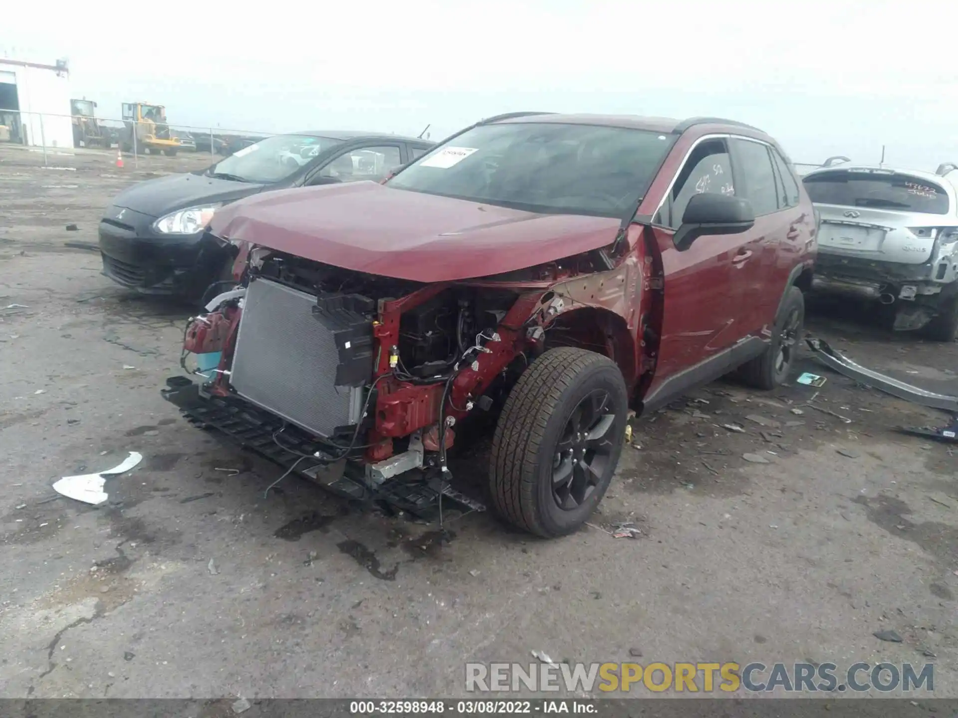 2 Photograph of a damaged car 2T3H1RFVXMW182217 TOYOTA RAV4 2021