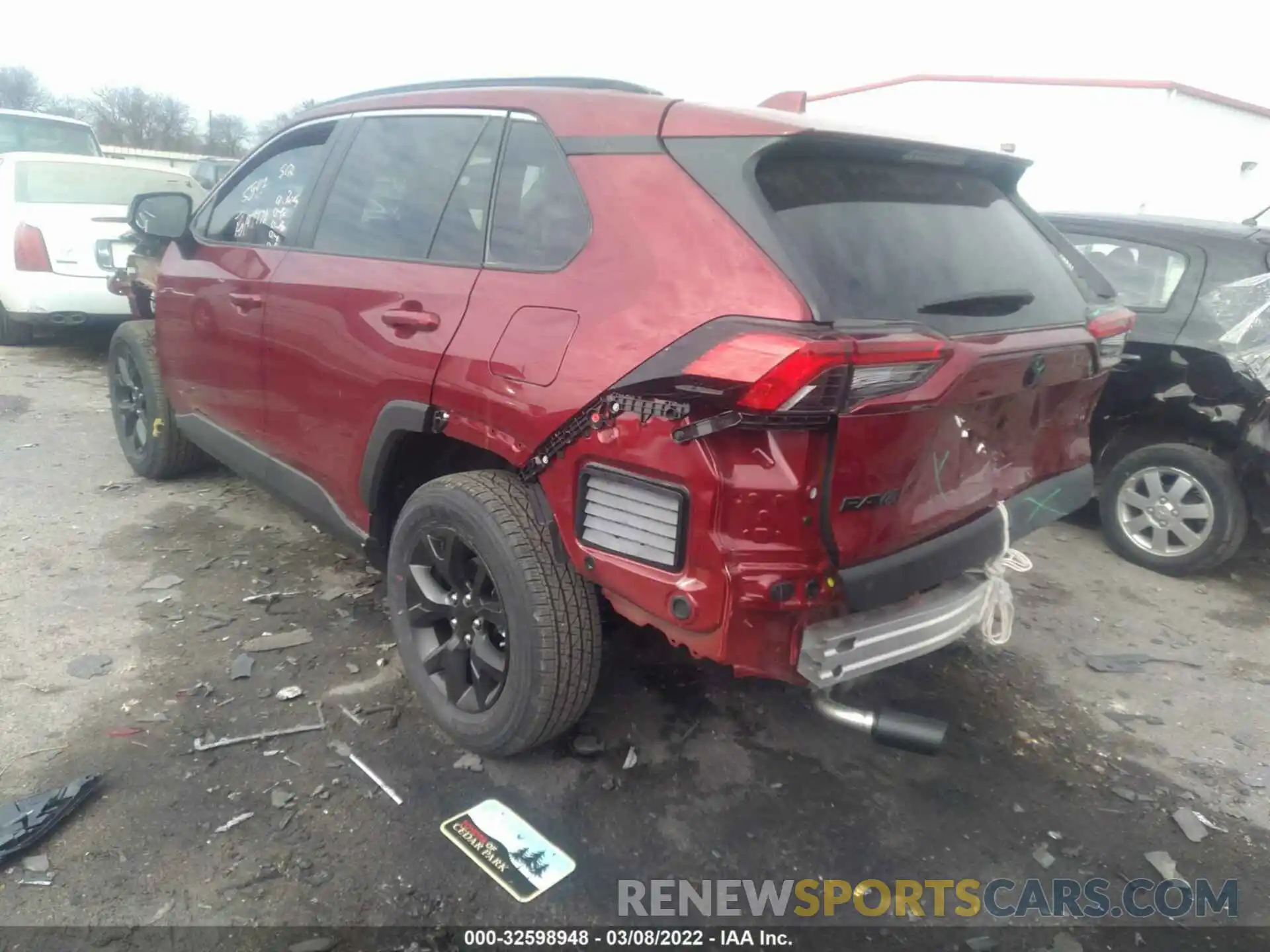 3 Фотография поврежденного автомобиля 2T3H1RFVXMW182217 TOYOTA RAV4 2021