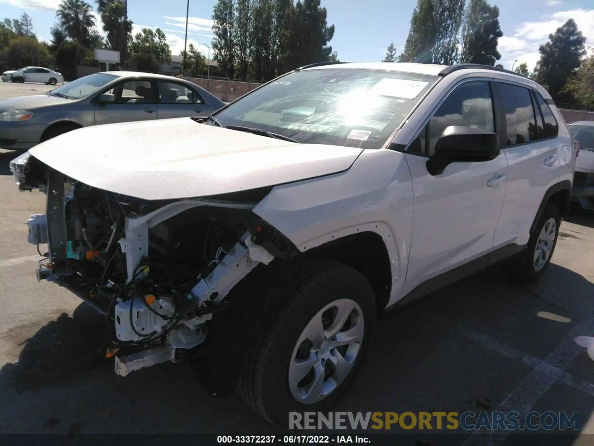 2 Photograph of a damaged car 2T3H1RFVXMW184792 TOYOTA RAV4 2021