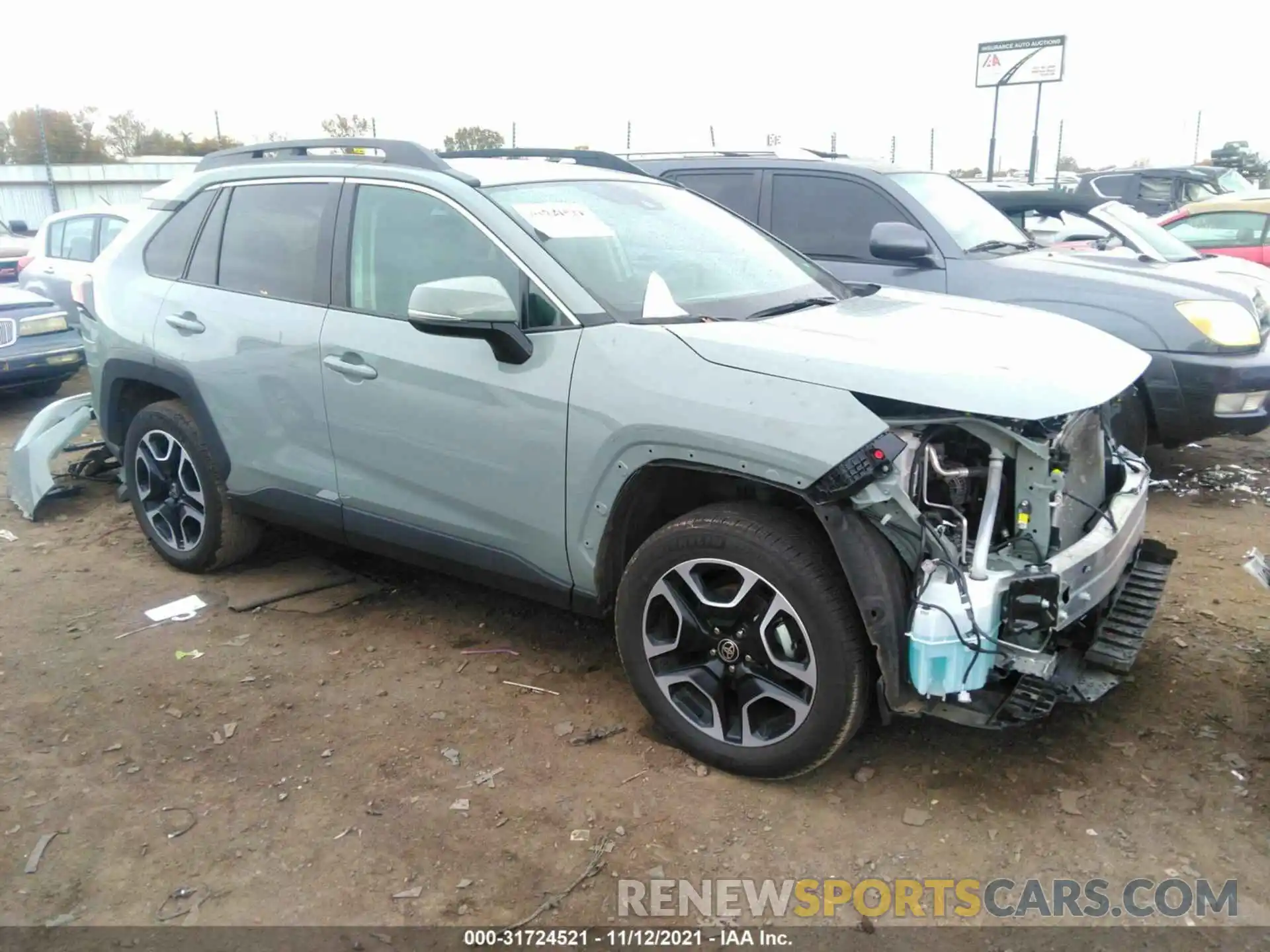 1 Photograph of a damaged car 2T3J1RFV0MW178727 TOYOTA RAV4 2021