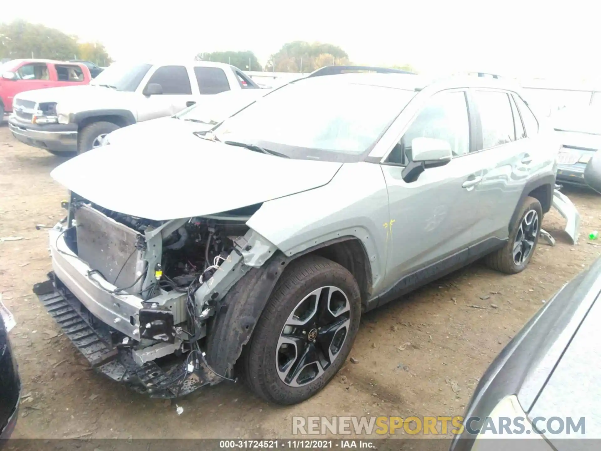 2 Photograph of a damaged car 2T3J1RFV0MW178727 TOYOTA RAV4 2021